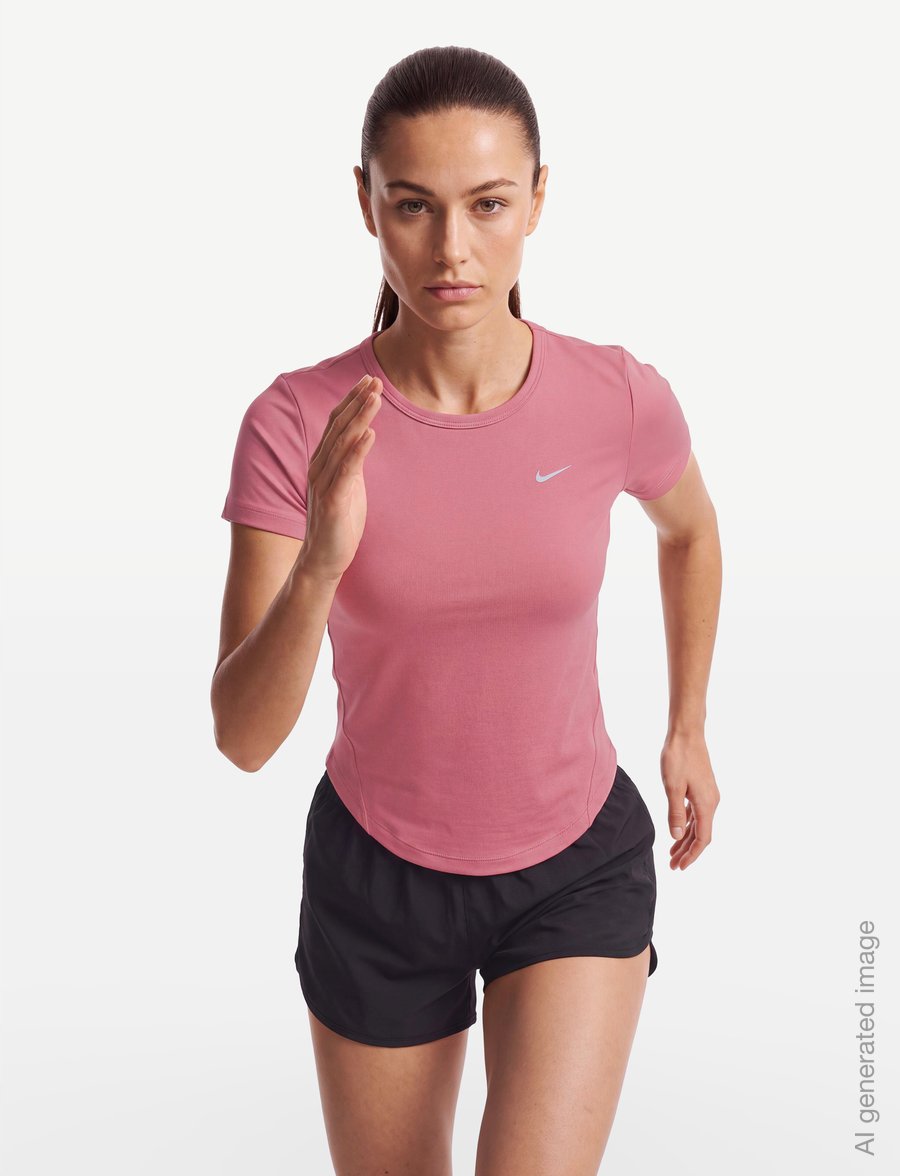 Nike - Nike Dri-Fit Tempo Top - t-shirts - peony/reflective silv - 3