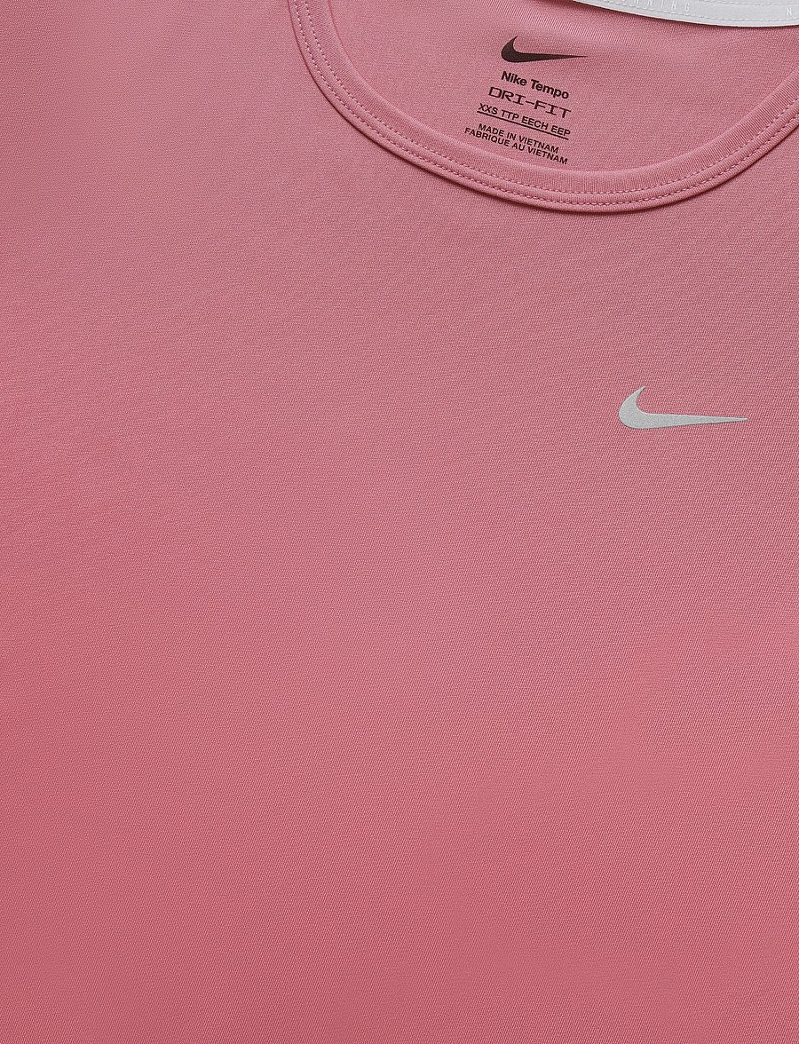 Nike - Nike Dri-Fit Tempo Top - t-shirts - peony/reflective silv - 2