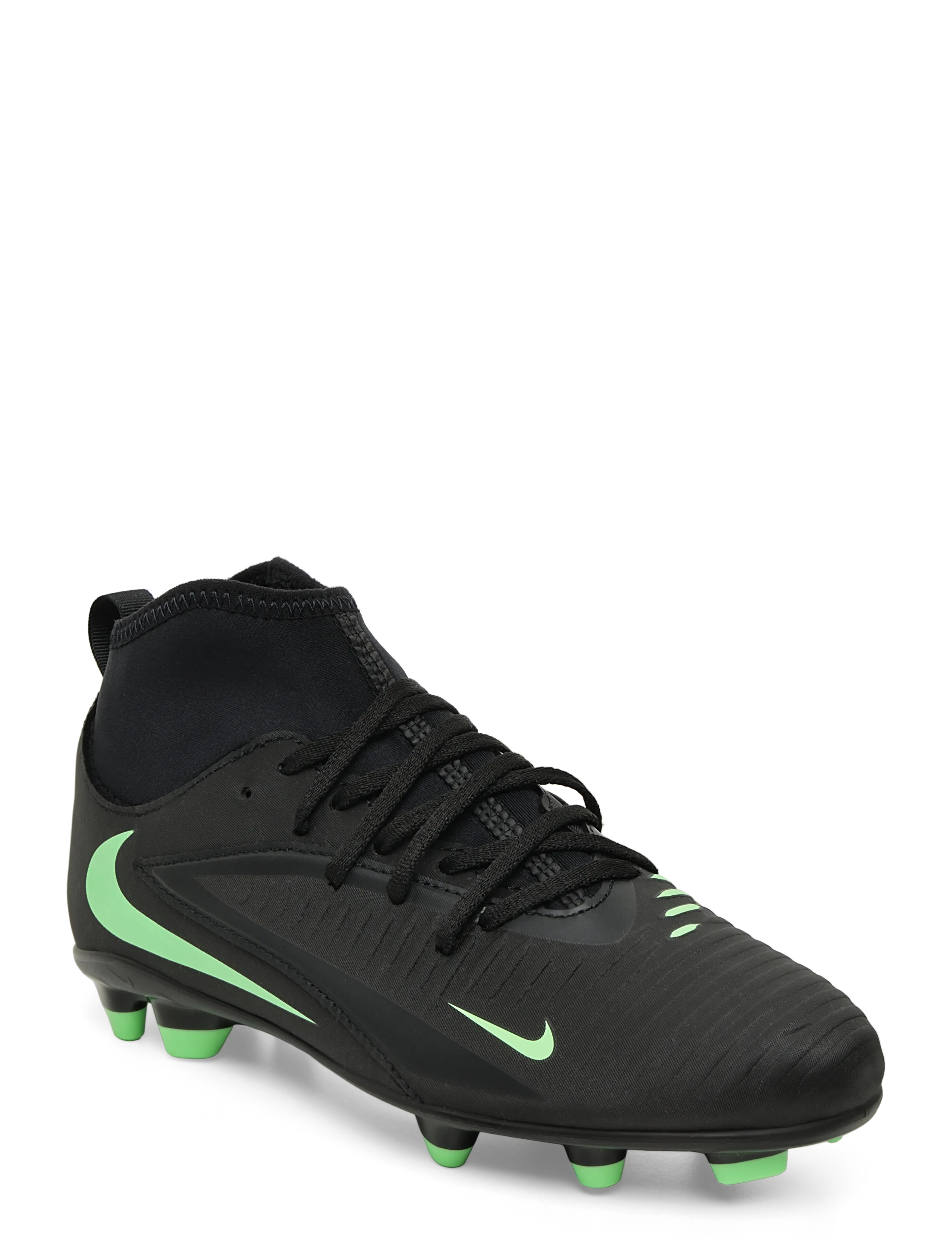 Nike - JR PHANTOM 6 HIGH CLUB FG/MG - fußballstiefel - black/illusion green-black - 1