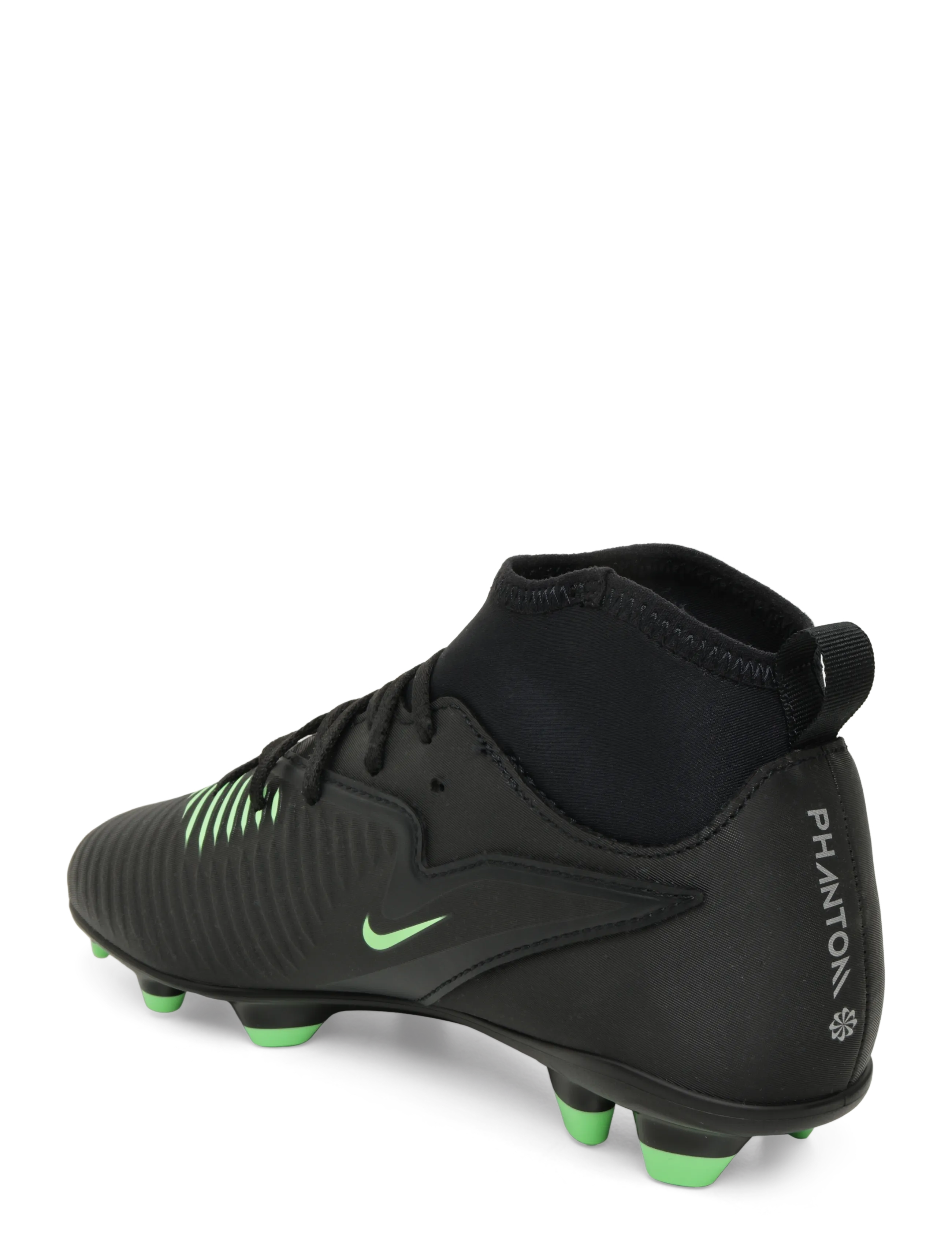 Nike - JR PHANTOM 6 HIGH CLUB FG/MG - fußballstiefel - black/illusion green-black - 2