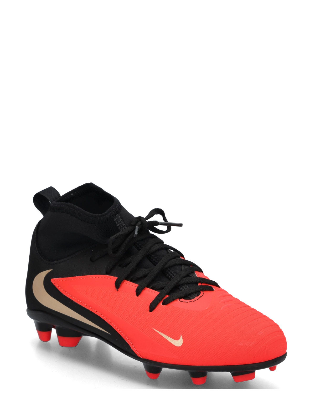 Nike JR PHANTOM 6 HIGH CLUB FG/MG - Teens 35-44 - BRIGHT CRIMSON/BLACK-BRIGHT CR / red