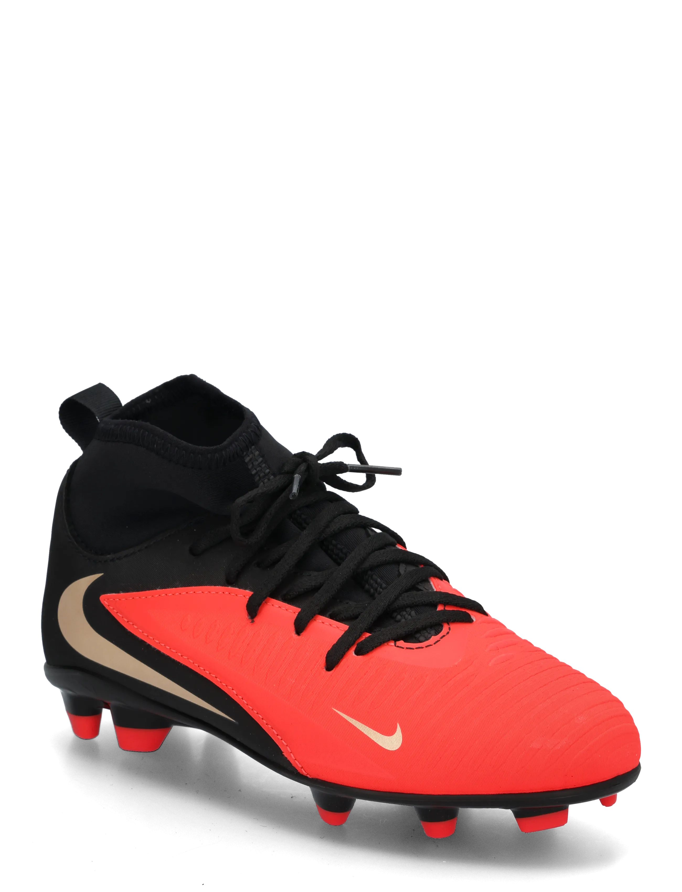 Nike JR PHANTOM 6 HIGH CLUB FG/MG - Schuhe - BRIGHT CRIMSON/BLACK-BRIGHT CR / red