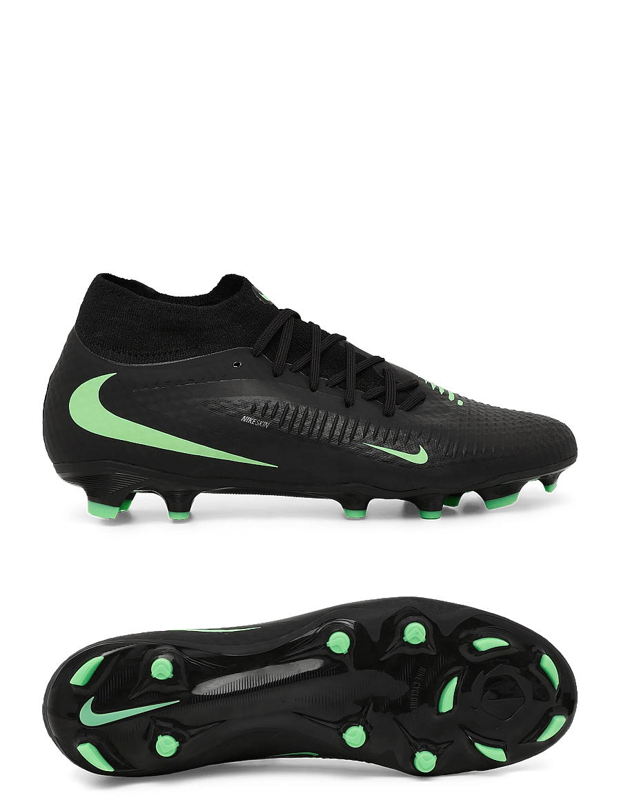 Nike - PHANTOM 6 HIGH ACAD FG/MG - football boots - black/illusion green-black - 0