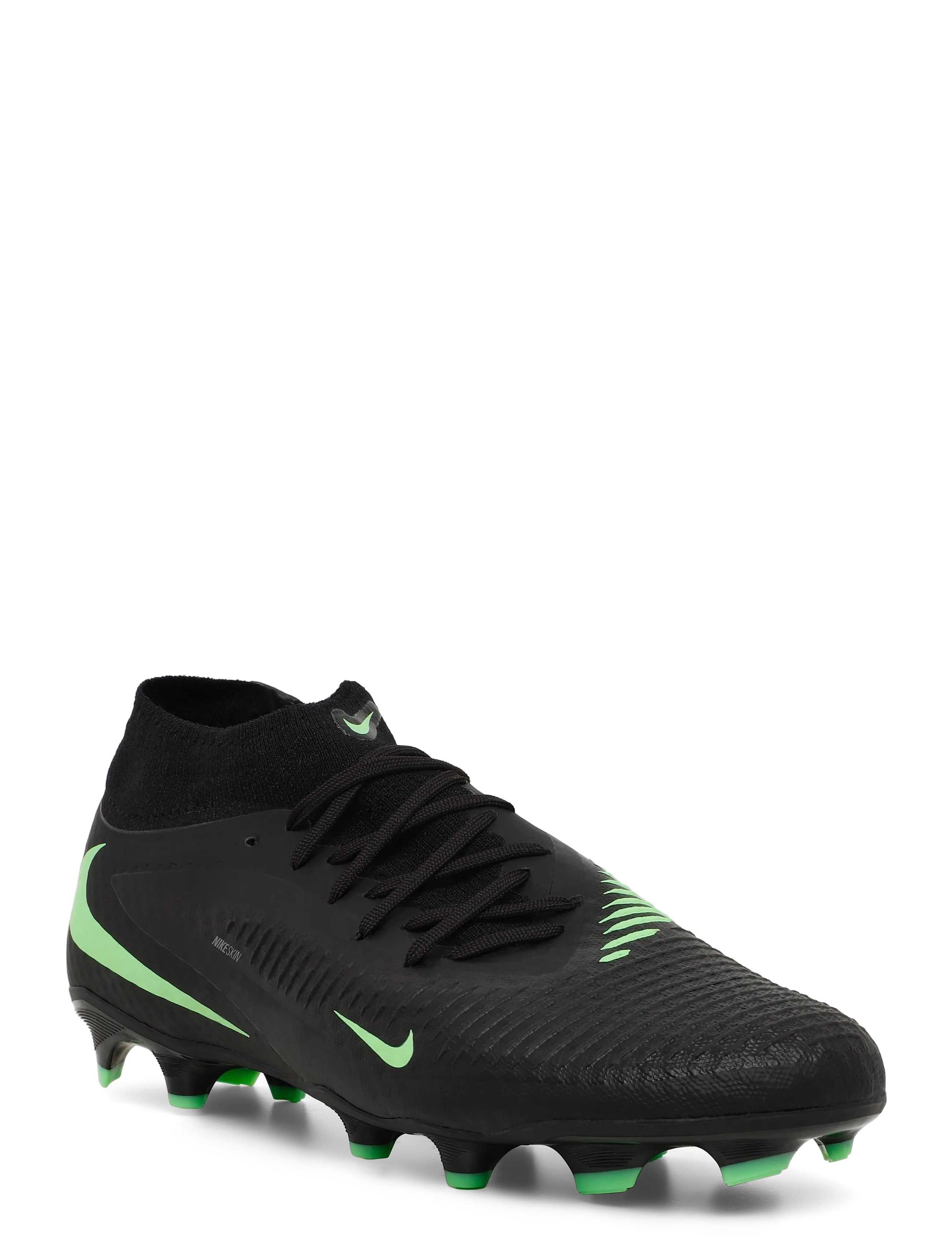 Nike - PHANTOM 6 HIGH ACAD FG/MG - football boots - black/illusion green-black - 1