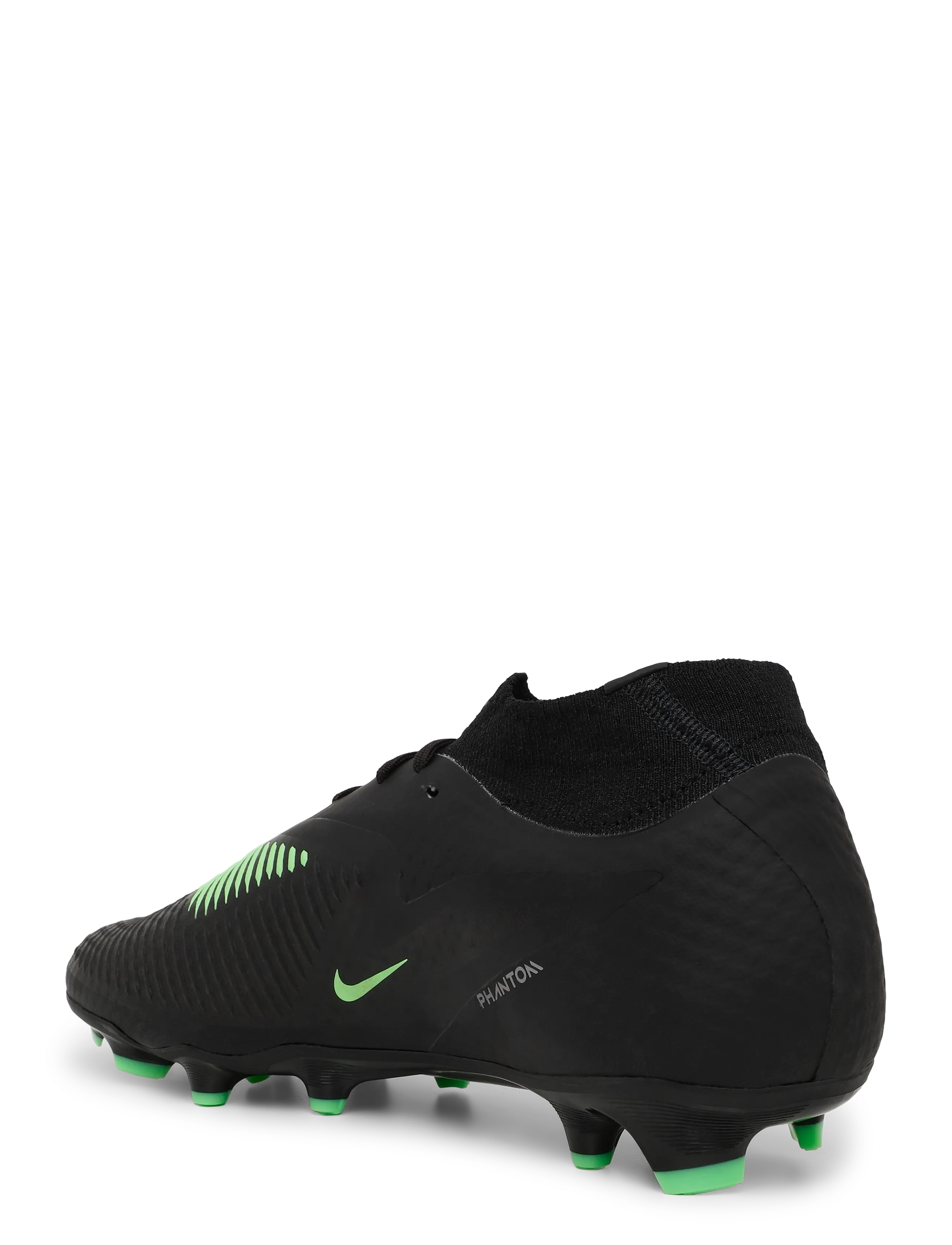 Nike - PHANTOM 6 HIGH ACAD FG/MG - football boots - black/illusion green-black - 2