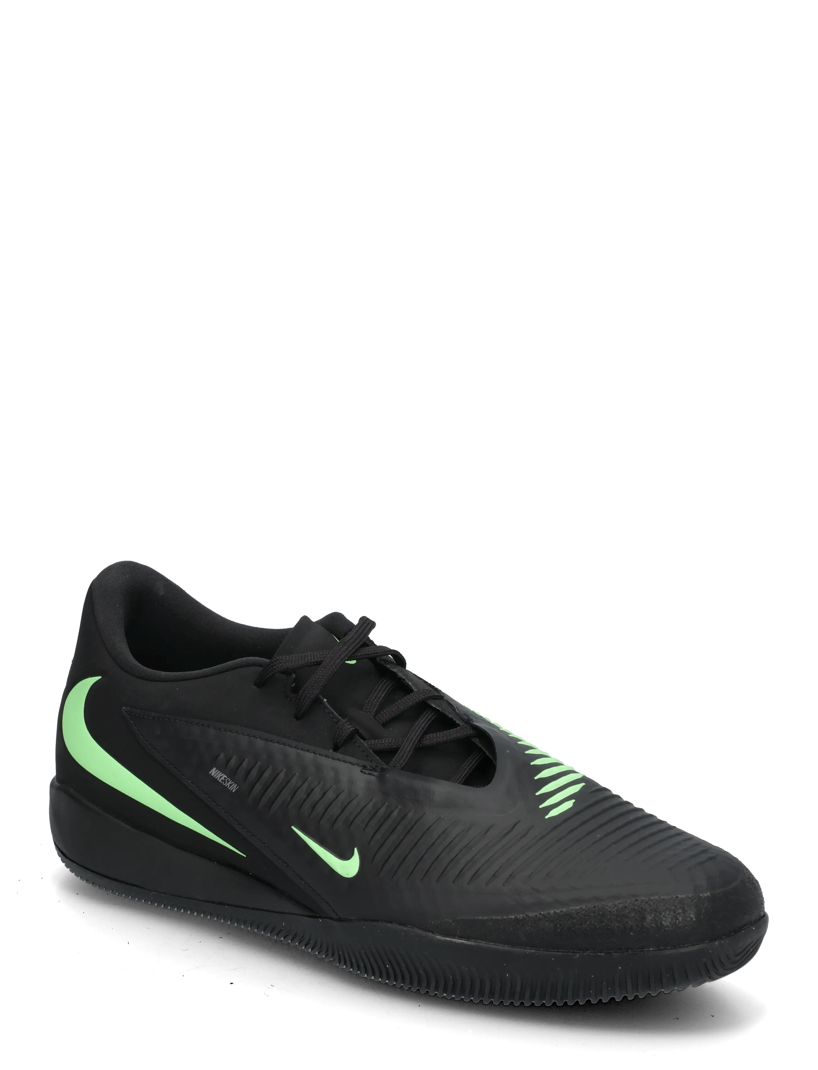 Nike PHANTOM 6 LOW ACAD IC - Vis alt - BLACK/ILLUSION GREEN-BLACK / black