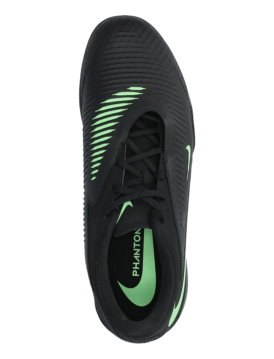 Nike - PHANTOM 6 LOW ACAD IC - indoor sports shoes - black/illusion green-black - 3