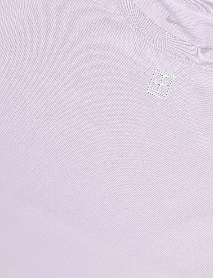 Nike - W NKCT DF ADVTG SS TOP - alussärgid ja t-särgid - bleached lilac/white - 2