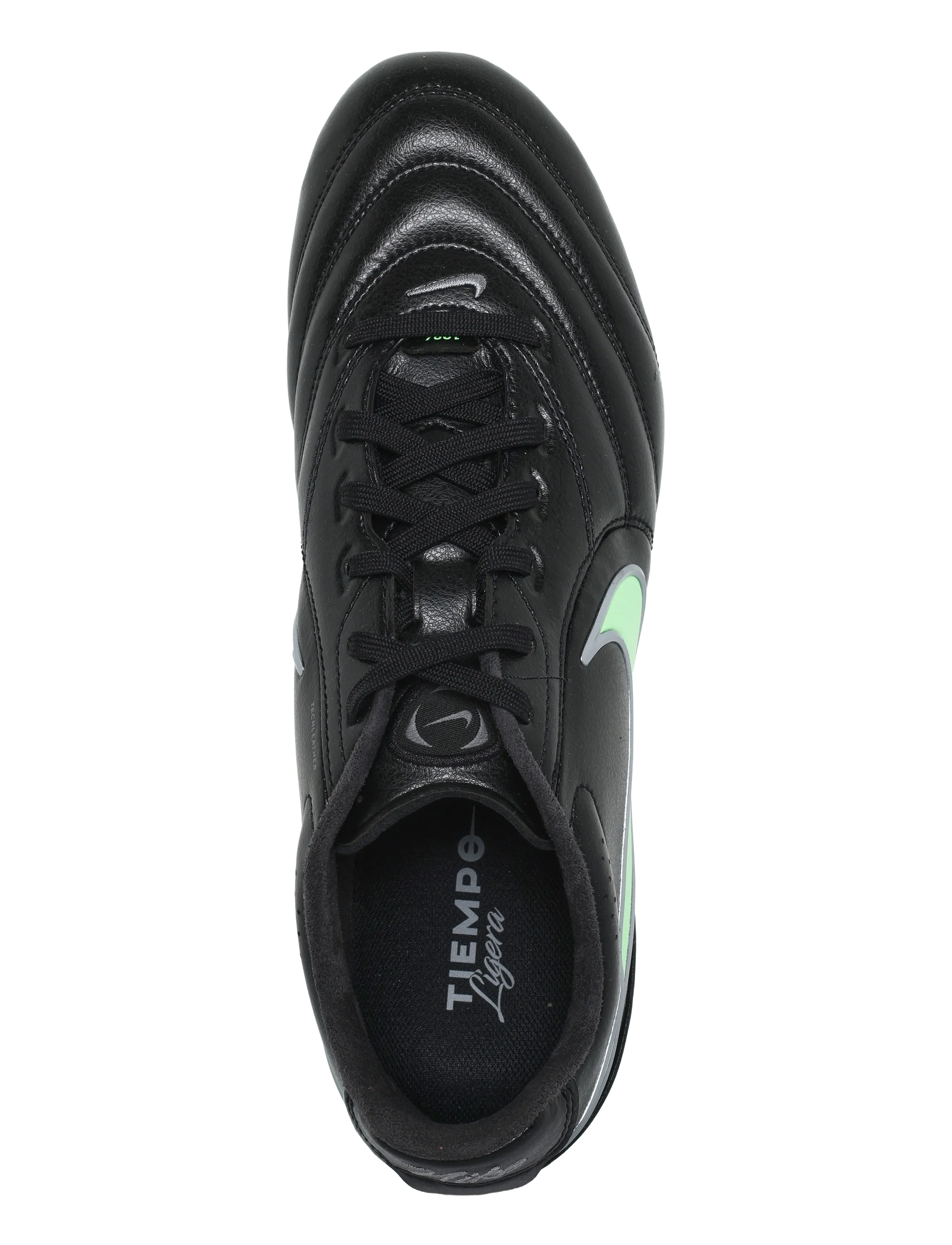 Nike - TIEMPO LIGERA PRO FG - fotbollsskor - black/illusion green-black - 3