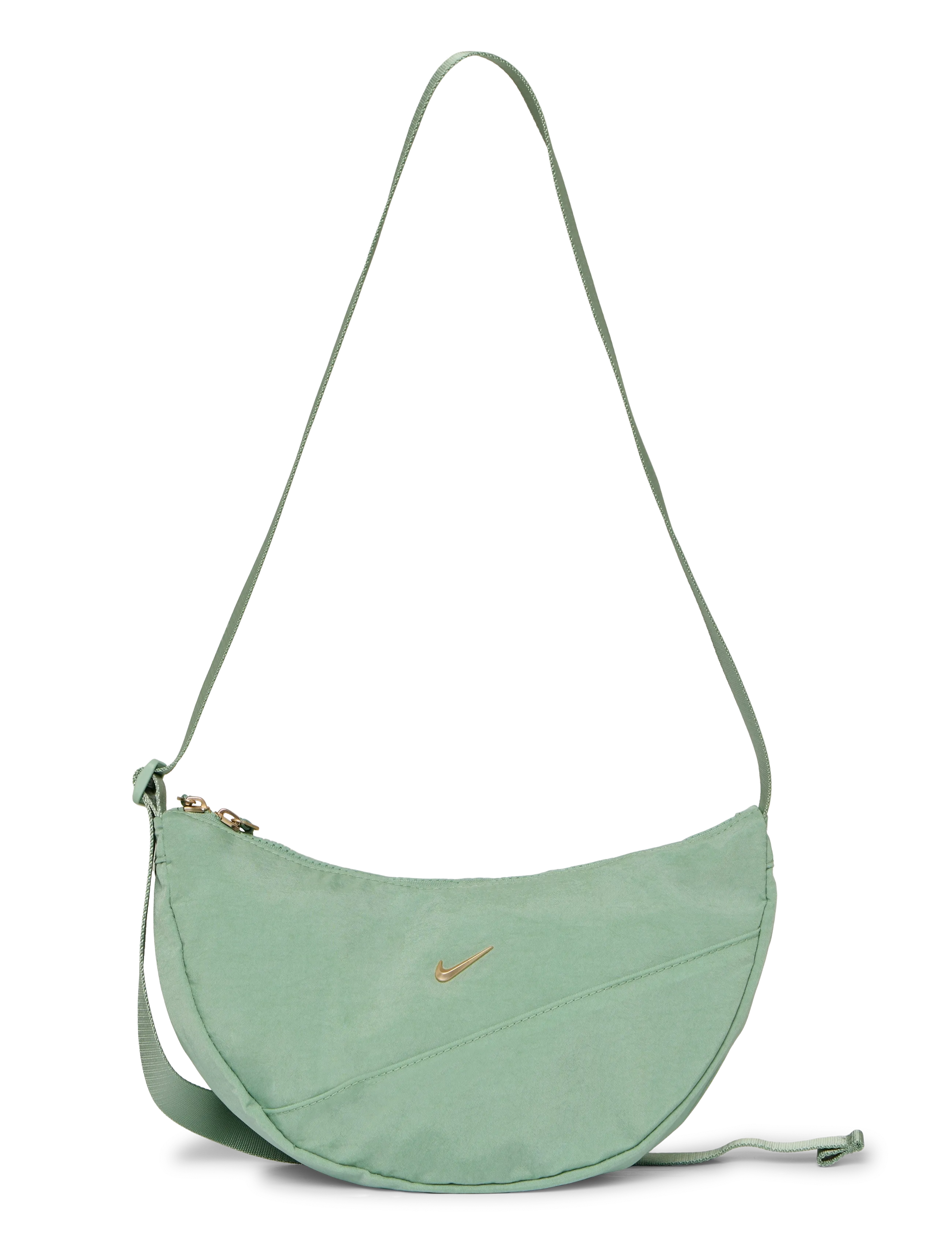 Nike NK AURA CRESCENT CROSSBODY - Torebki typu Crossbody i Nerki - STEAM/STEAM/LT TRNSPRNT GLD / green