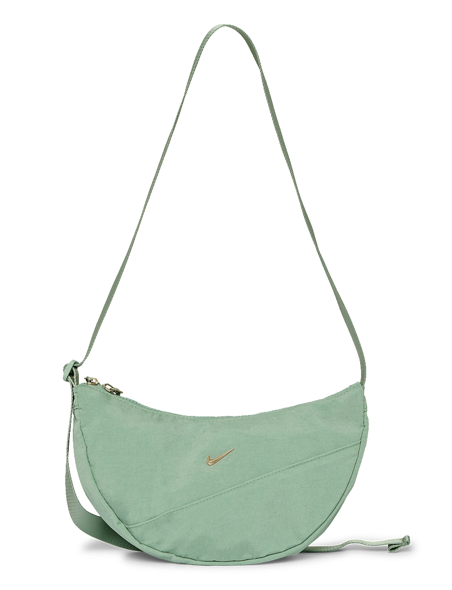 Nike - NK AURA CRESCENT CROSSBODY - handtaschen & bauchtaschen - steam/steam/lt trnsprnt gld - 0