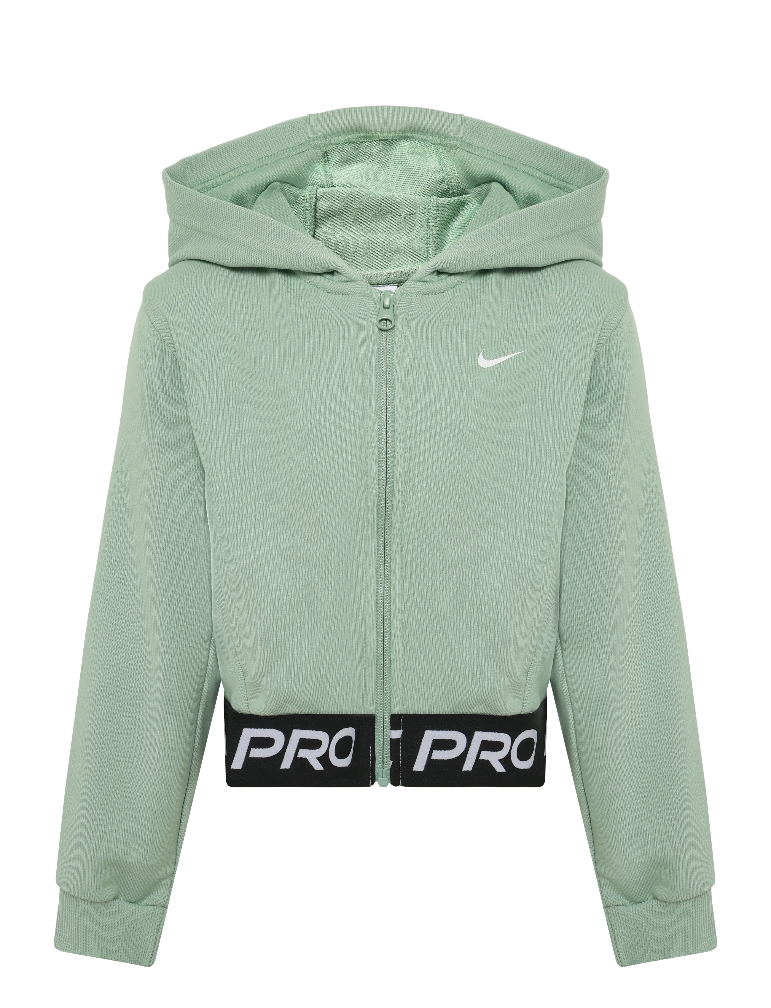 Nike G NP DF FZ FLC HDY - Fleece - STEAM/STEAM/BLACK/WHITE / green