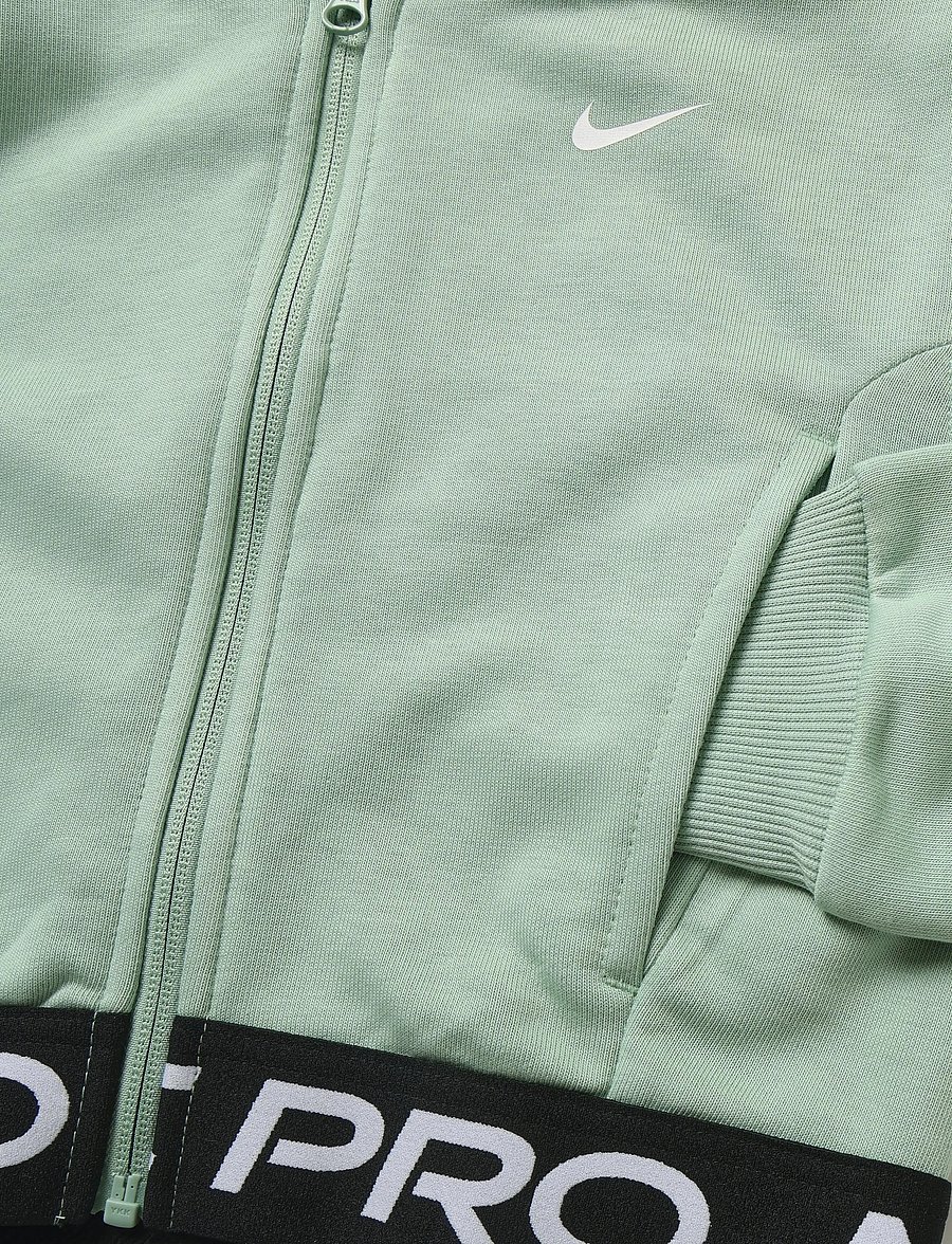 Nike - Nike Pro Fleece Hoodie - fleecejacken - steam/steam/black/white - 4
