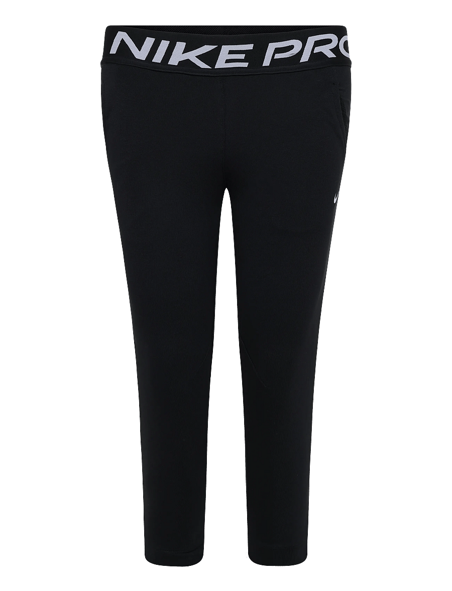 Nike - Nike Pro Dri-Fit Fleece Jogger - dressipüksid - black/black/black/white - 0