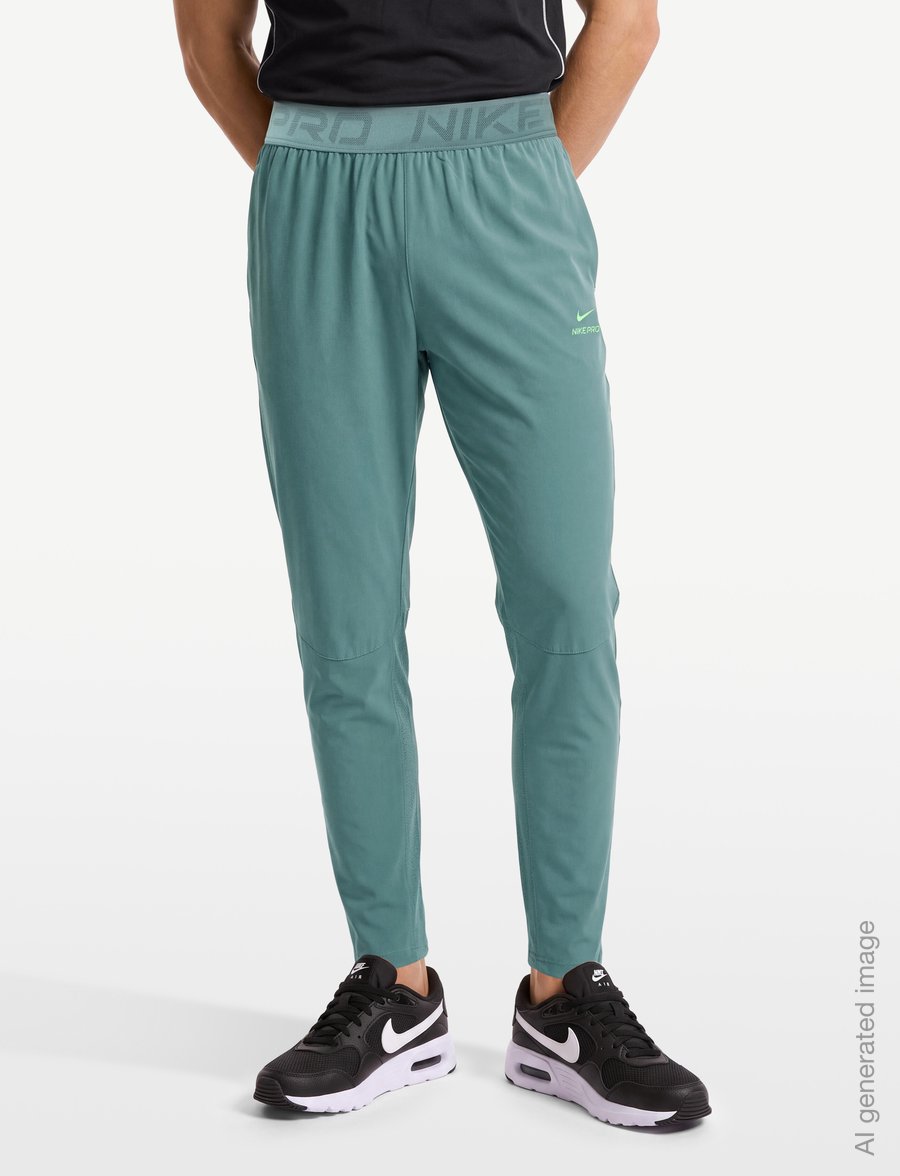Nike - Nike Pro Dri-Fit Training Pant - trainingshosen - mineral slate/green strike - 3