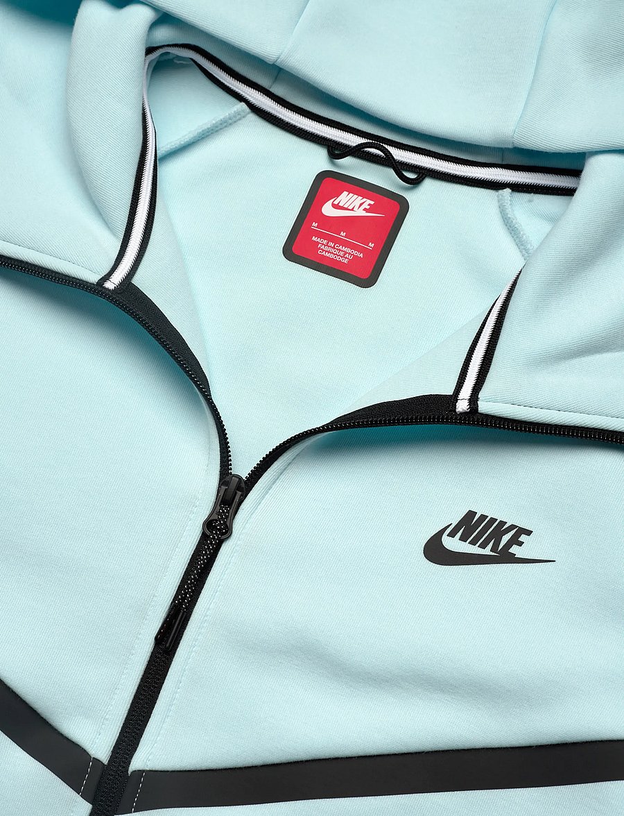 Nike - Tech Fleece Windrunner Full-Zip Hoodie - glacier blue/black - 2
