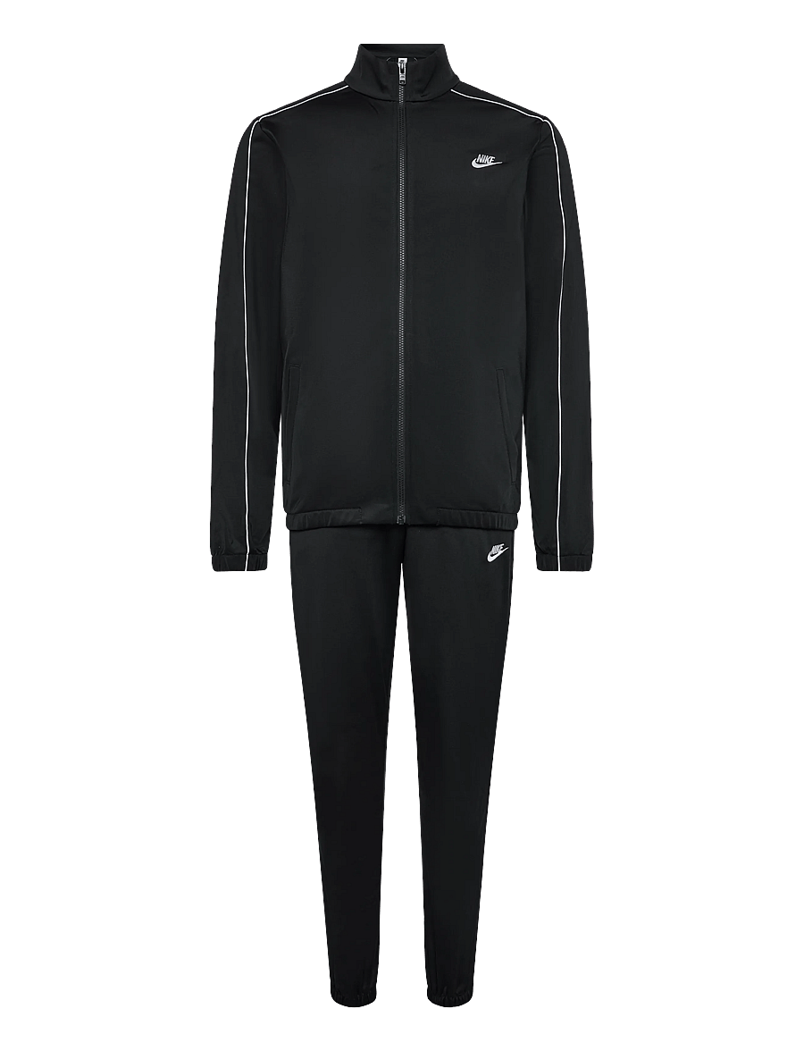 Nike - M NK CLUB PK TRK SUIT - sweatshirts - black/black/white/white - 0