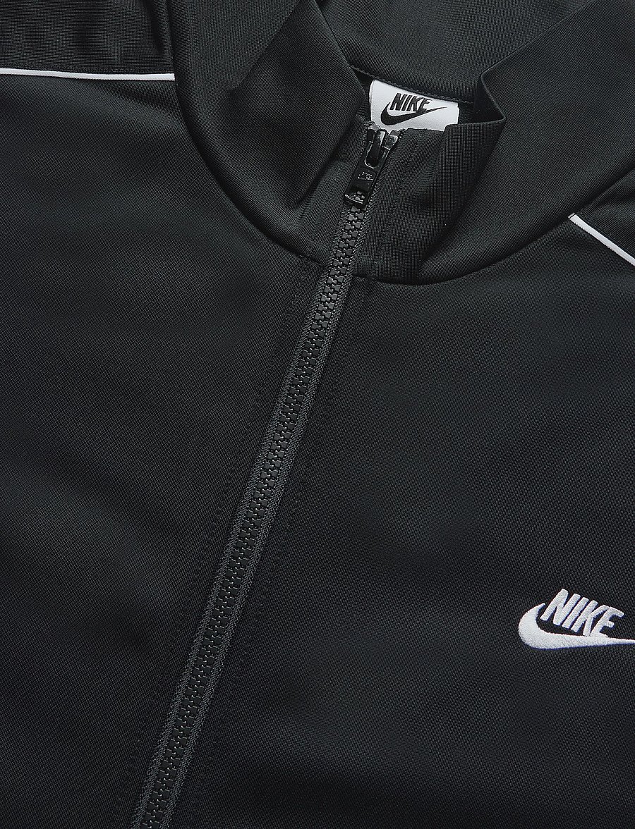 Nike - M NK CLUB PK TRK SUIT - sweatshirts - black/black/white/white - 2
