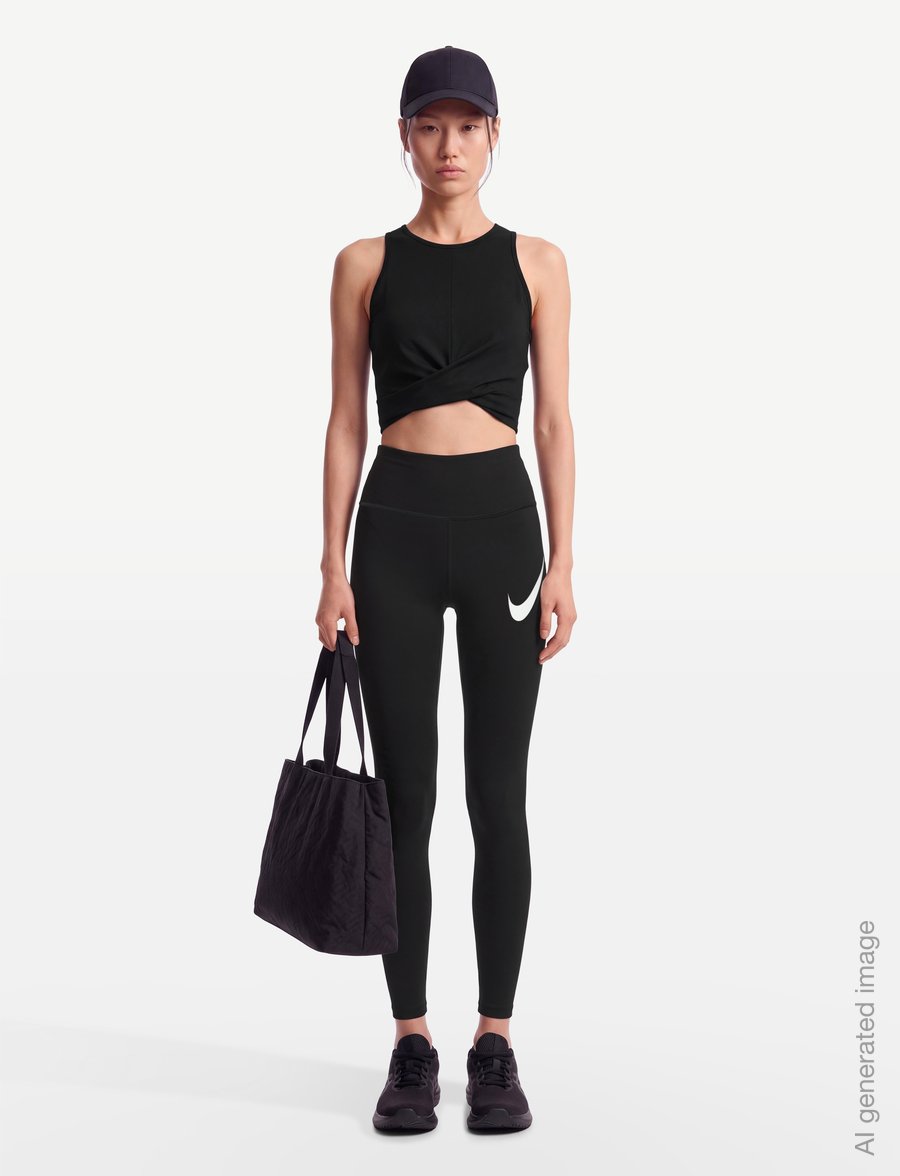 Nike - Nike Tempo Dri-Fit 7/8 Tight - skriešanas legingi - black/reflective silv/white - 0