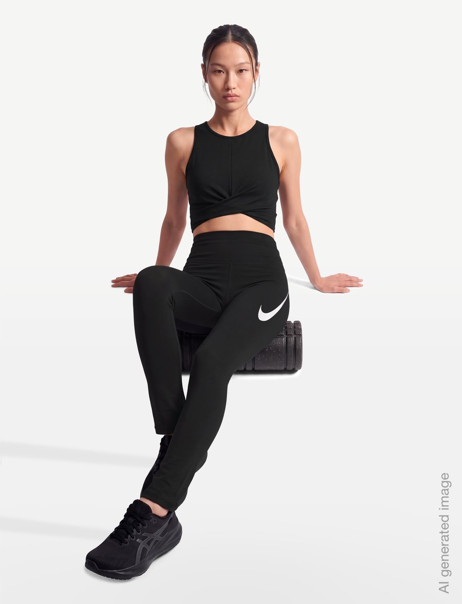 Nike - Nike Tempo Dri-Fit 7/8 Tight - skriešanas legingi - black/reflective silv/white - 3