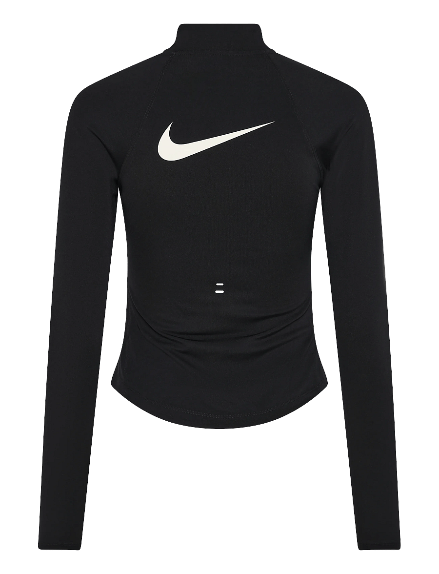 Nike - W NK TEMPO SWSH HBR DF HZ TOP - longsleeved tops - black/white - 1