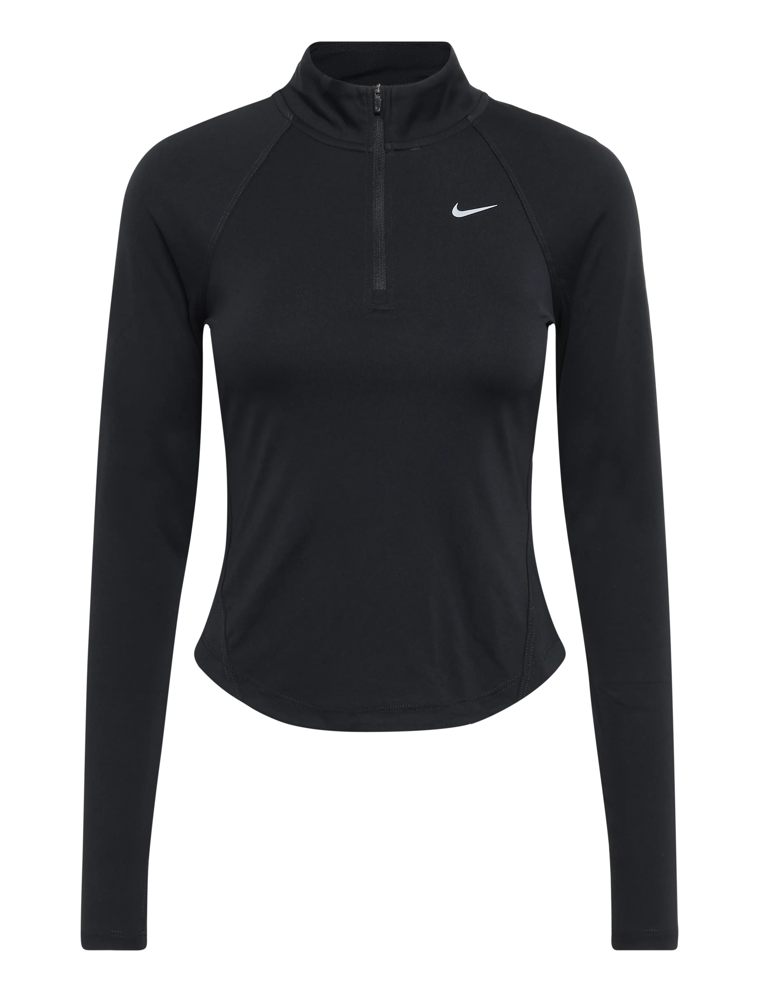 Nike W NK TEMPO DF HZ TP - Långärmade tröjor - BLACK/REFLECTIVE SILV / black