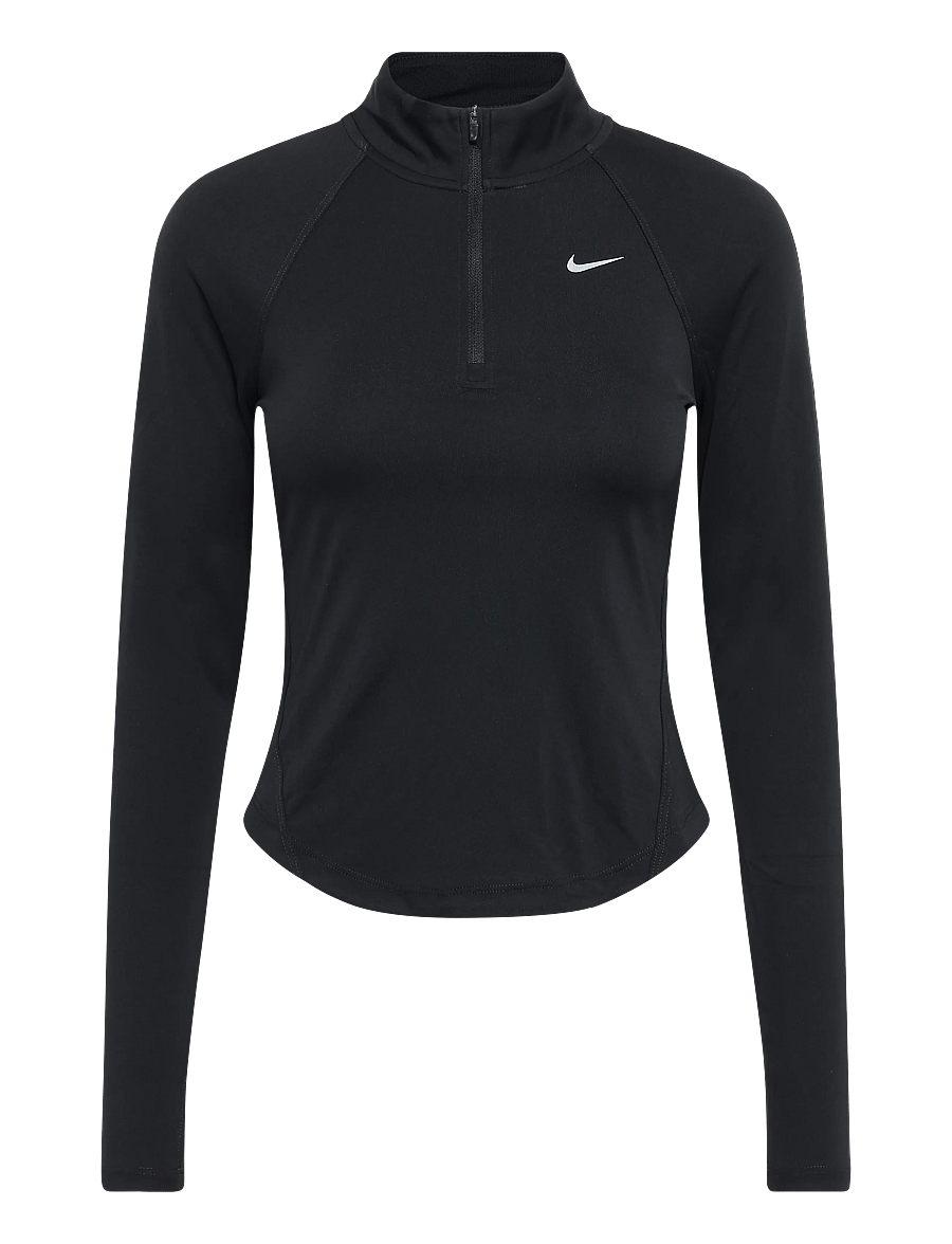 Nike - W NK TEMPO DF HZ TP - långärmade tröjor - black/reflective silv - 0