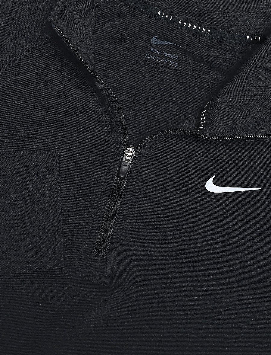 Nike - W NK TEMPO DF HZ TP - långärmade tröjor - black/reflective silv - 2