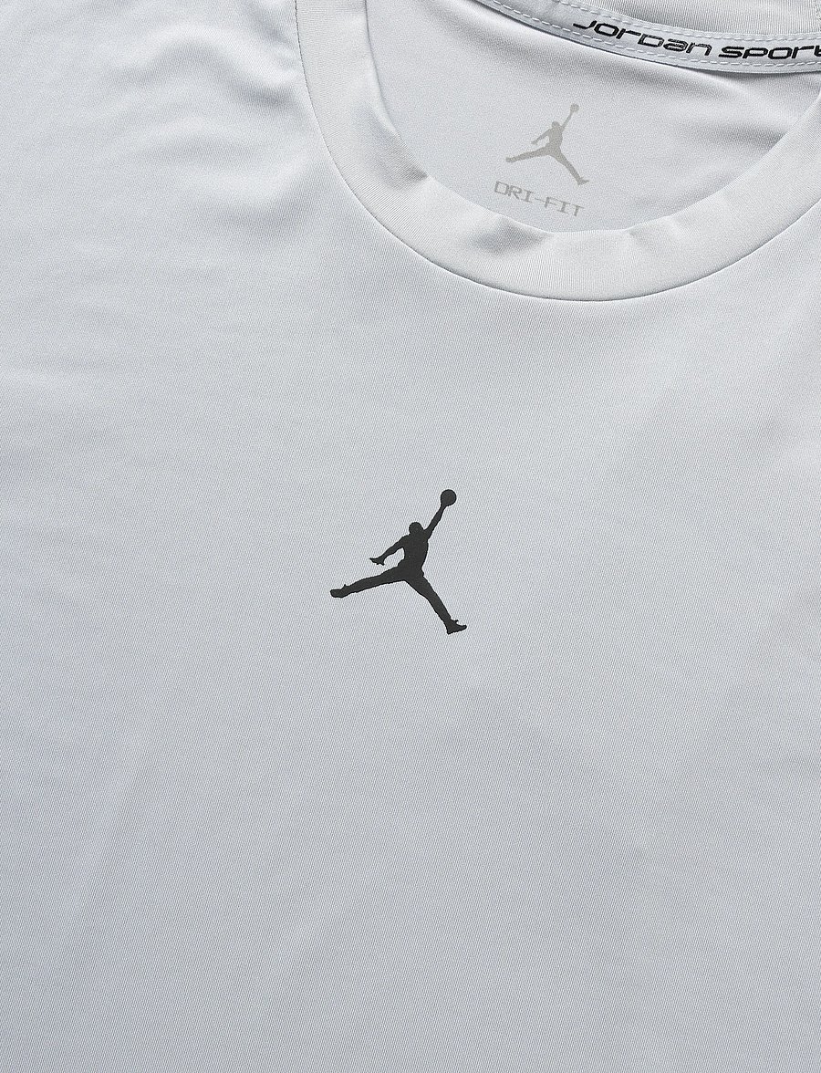 Nike - Nike Jordan Sport Men's Dri-FIT Short-Sleeve Base Layer Top - funktionsunterwäsche - oberteile - wolf grey/black - 2