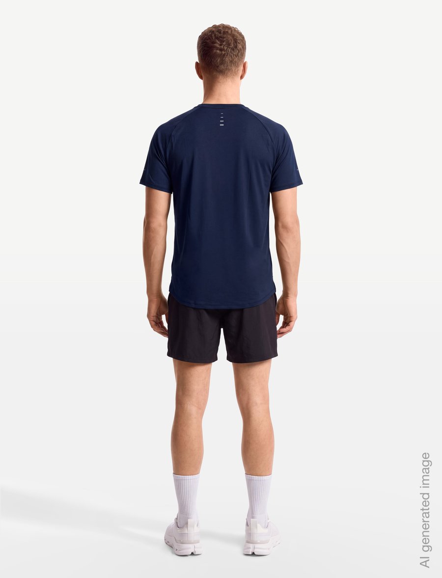 Nike - Nike Stride Dri-Fit ADV Top - t-shirts - midnight navy/reflective silv - 4