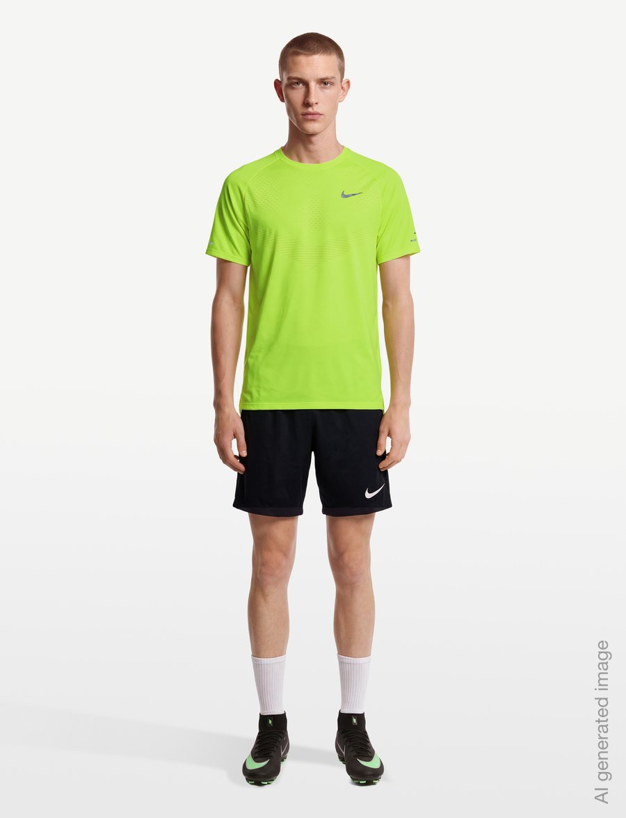 Nike - Nike Stride Dri-Fit ADV Top - t-shirts - volt ice/reflective silv - 0