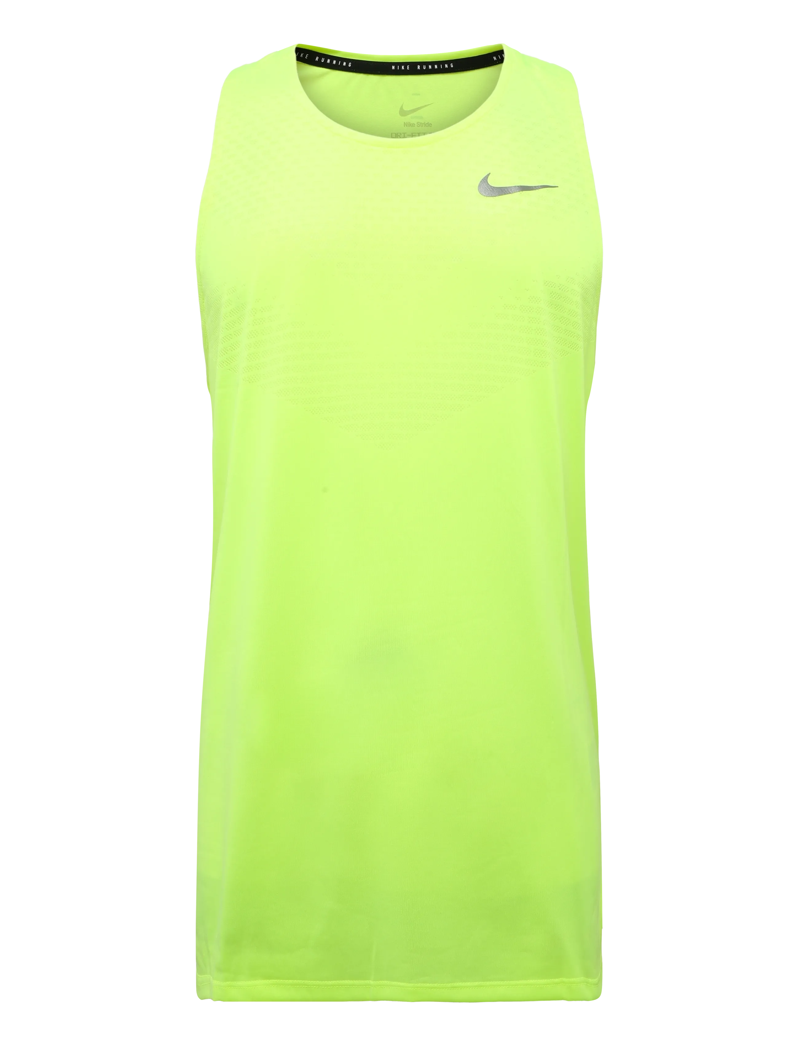 Nike M NK DFADV STRIDE TANK - Tank tops - VOLT ICE/REFLECTIVE SILV / yellow