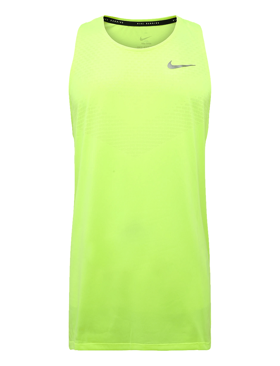 Nike - Nike Performance Stride Tank Top - volt ice/reflective silv - 0