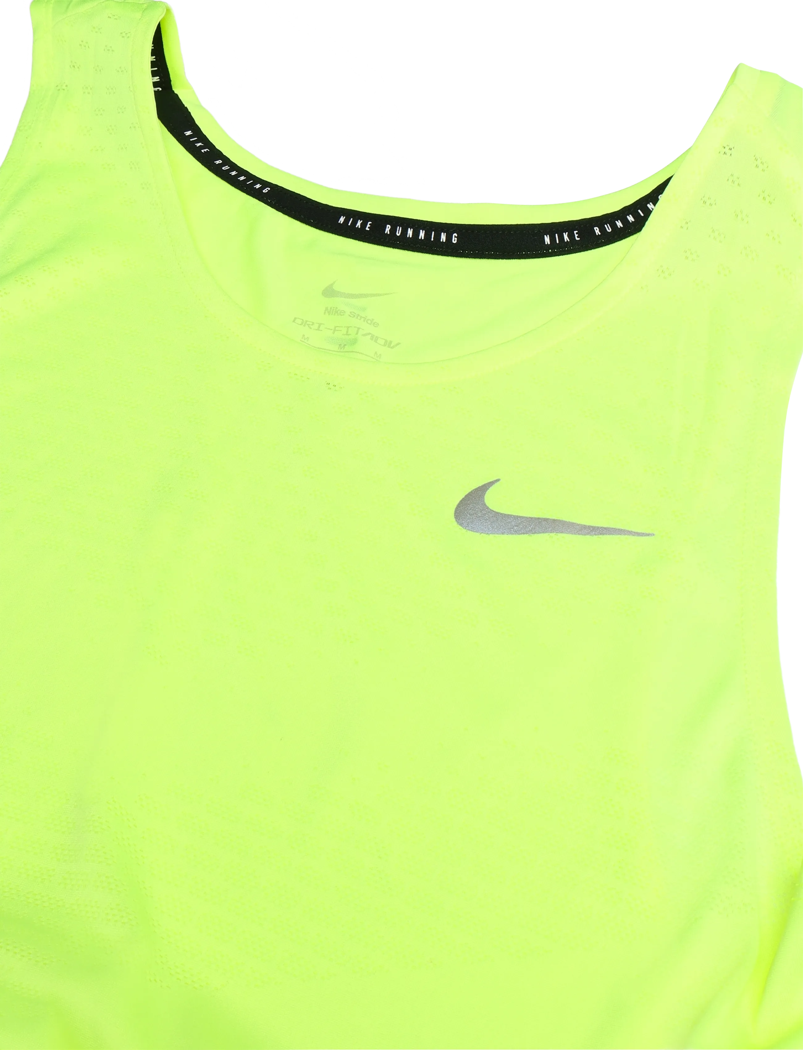 Nike - M NK DFADV STRIDE TANK - volt ice/reflective silv - 2