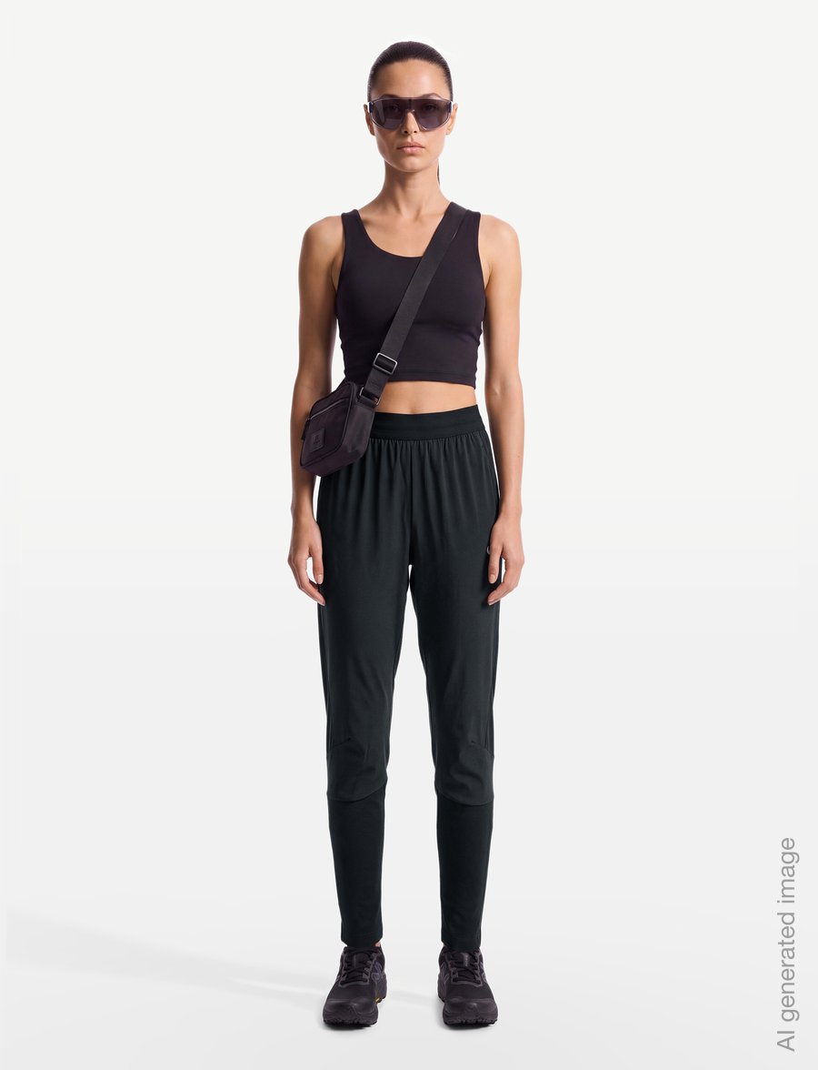 Nike - Nike Swift Dri-Fit Pant - träningsbyxor - black/reflective silv - 0