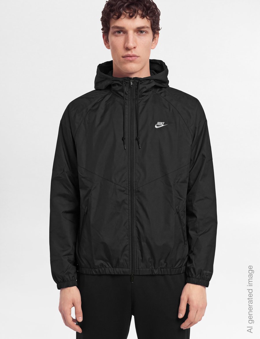 Nike - Nike Wind Resistant Jacket 26 - casual jackets - black/white - 3
