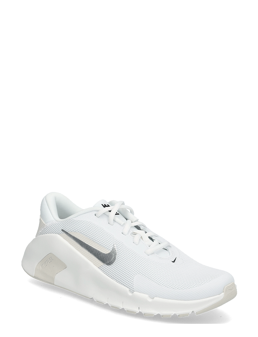 Nike - W NIKE FLEX TRAIN - tennised - white/metallic silver-sail-pha - 0