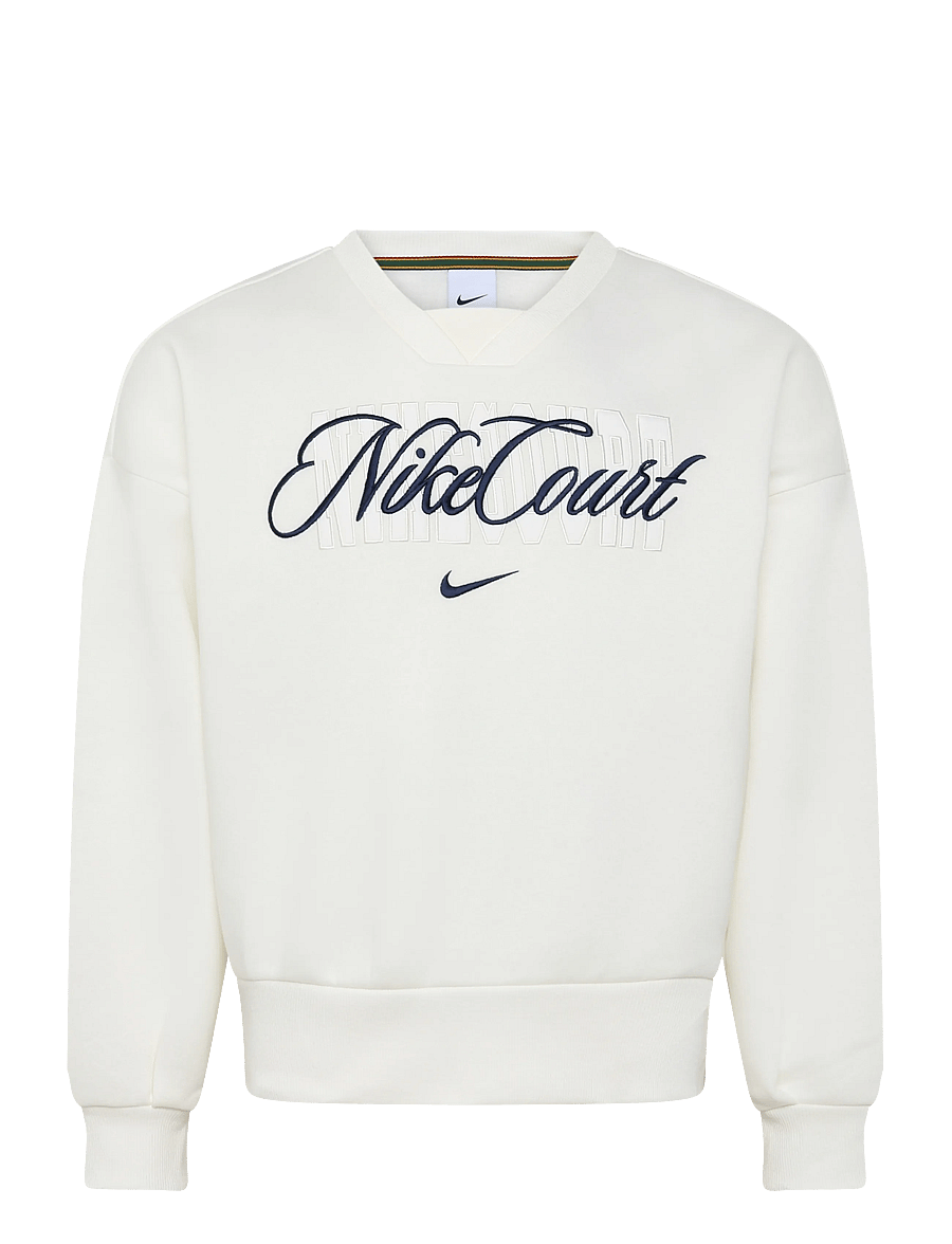 Nike - W NKCT CRT CLTN FLC CREW - Överdelar - sail/midnight navy - 0