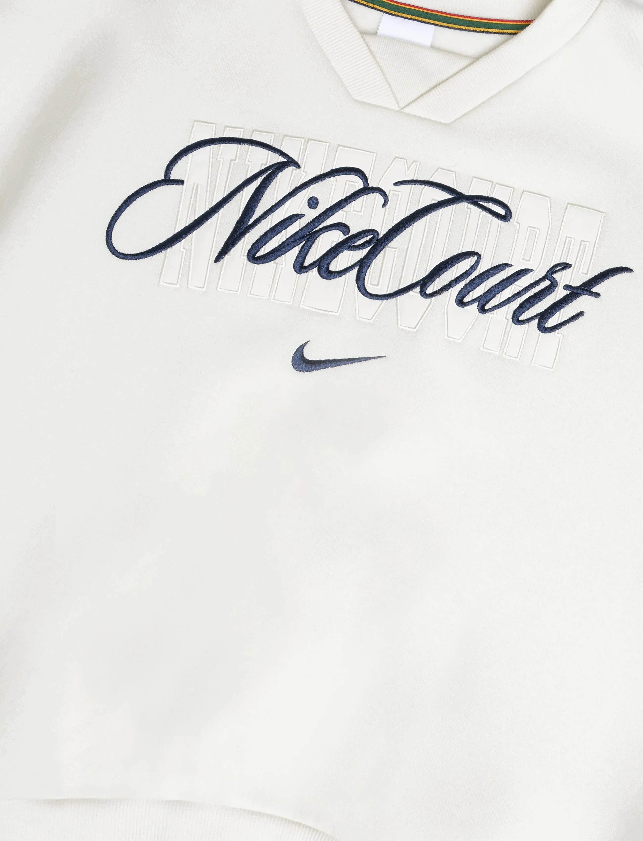 Nike - W NKCT CRT CLTN FLC CREW - Överdelar - sail/midnight navy - 2