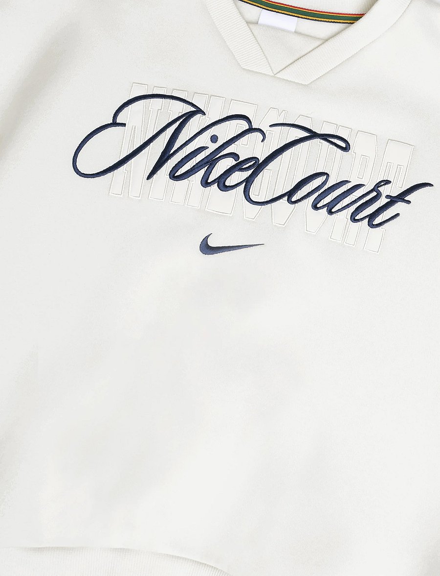 Nike - W NKCT CRT CLTN FLC CREW - Överdelar - sail/midnight navy - 2