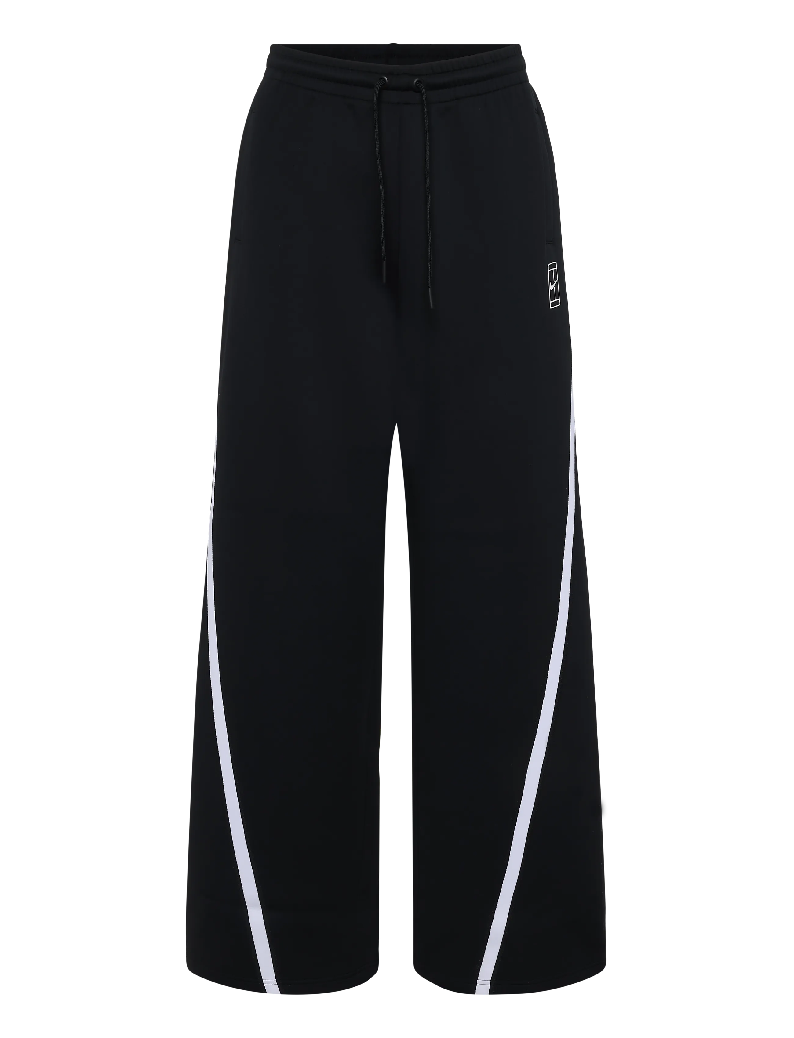 Nike W NKCT DF ADVTG MR PANT - Riided - BLACK/WHITE / black