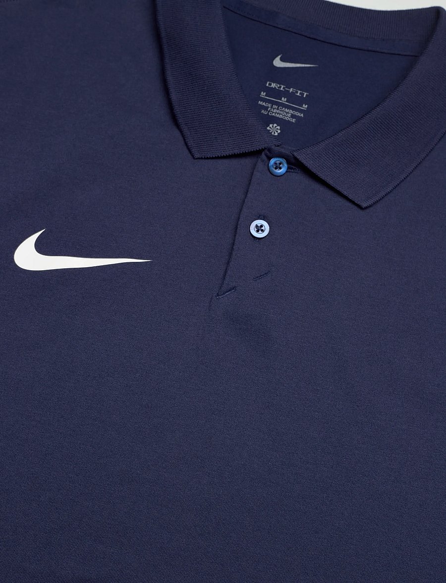 Nike - Nike Park 26 Short-sleeved Polo - palaidinės ir marškinėliai - midnight navy/white - 2