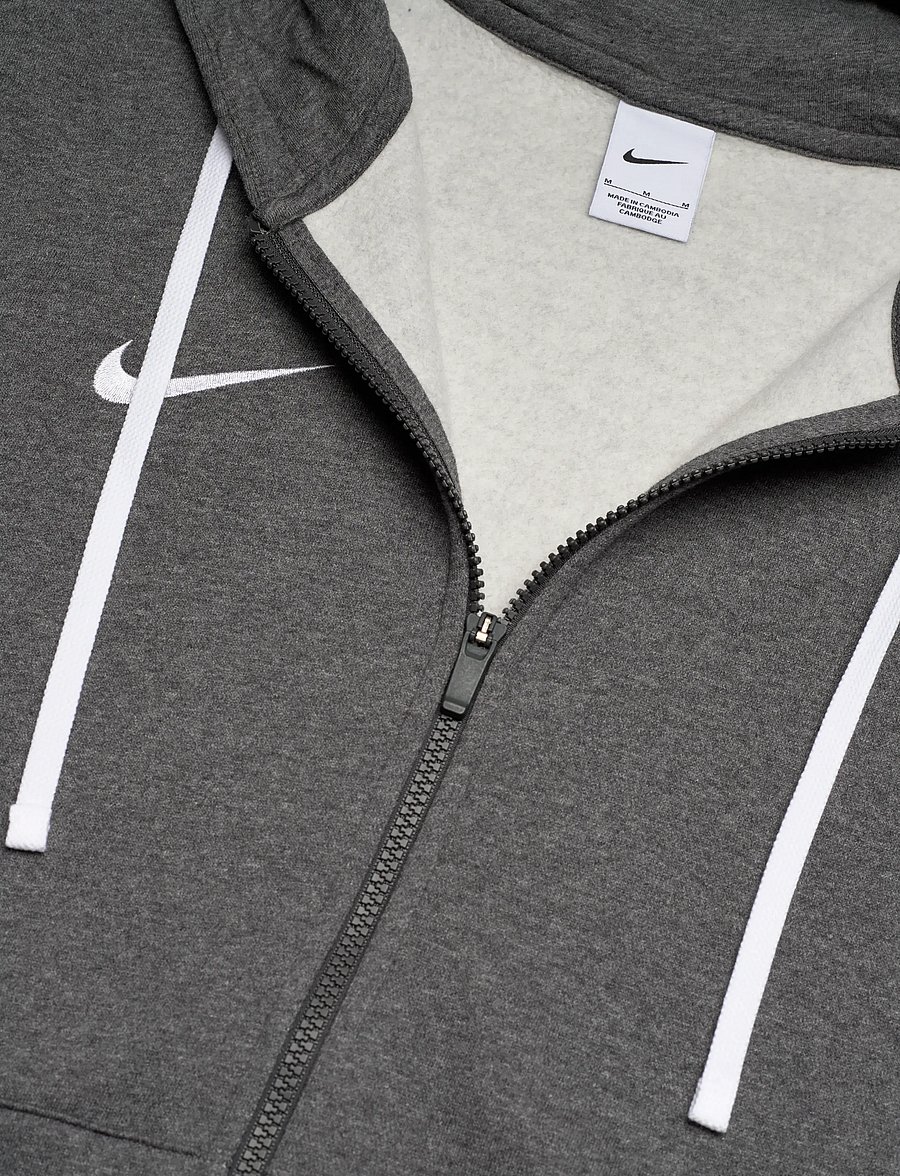 Nike - Nike Park 26 Fleece Hoodie - overdele - charcoal heathr/white - 2