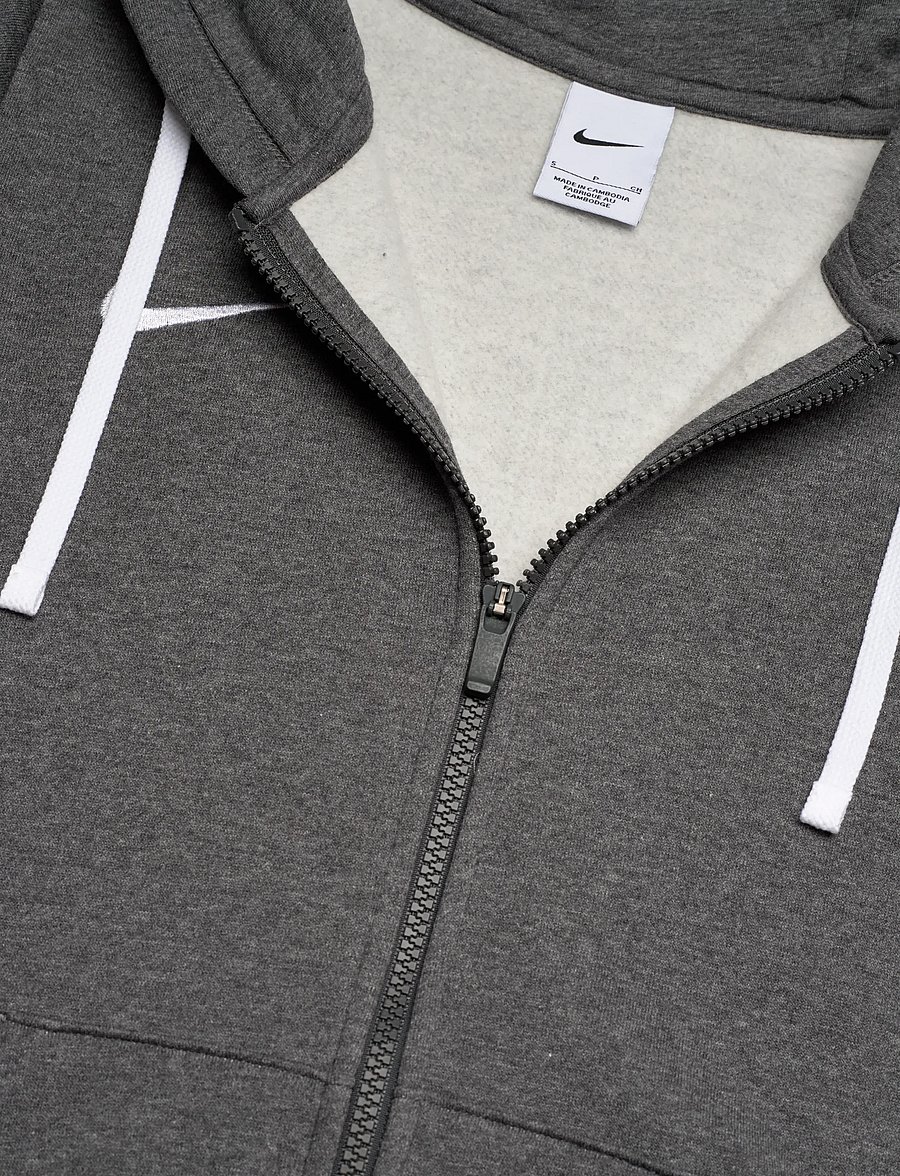 Nike - Nike Park 26 Fleece Hoodie - overdele - charcoal heathr/white - 2