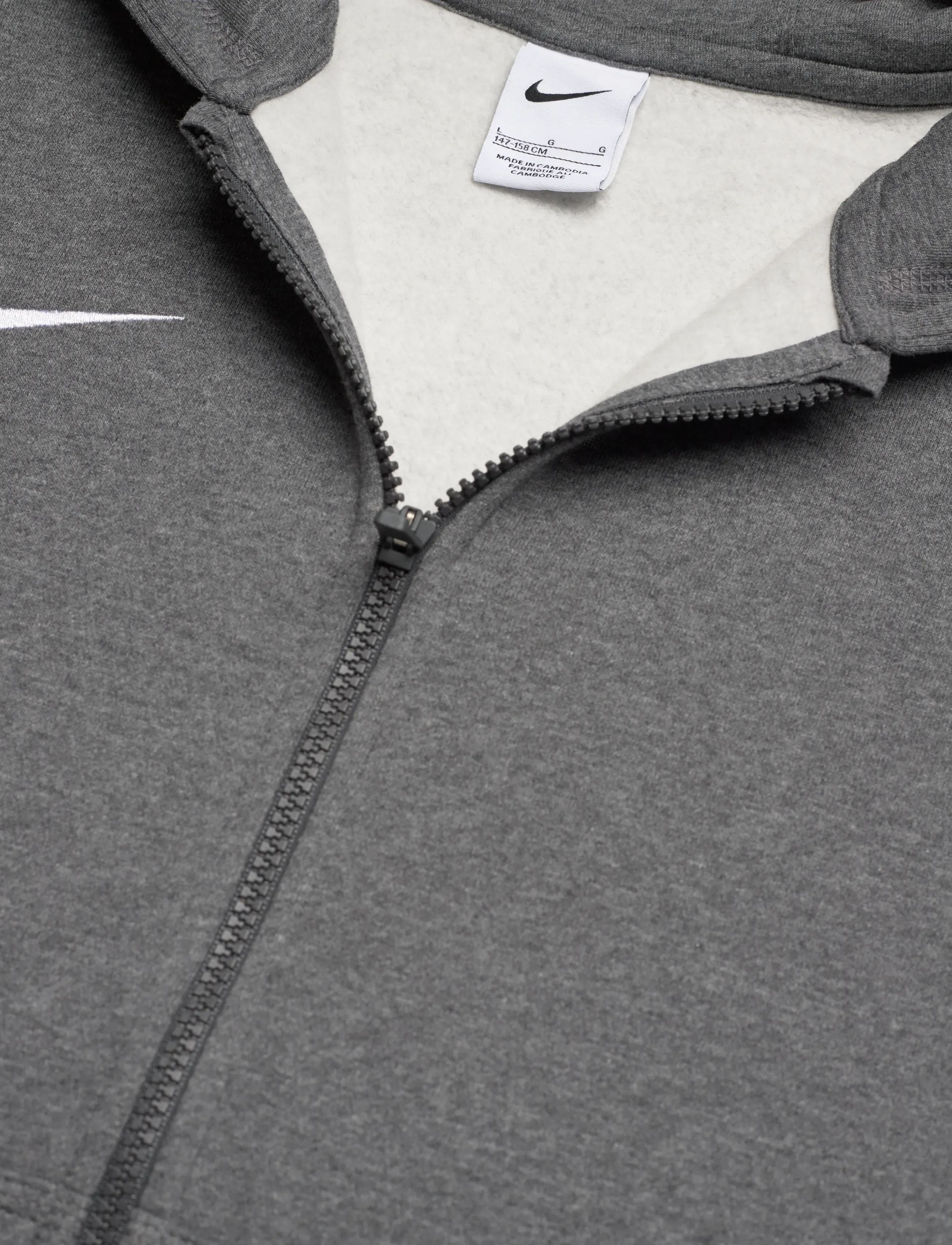 Nike - Nike Park 26 Fleece Hoodie - hættetrøjer - charcoal heathr/white - 2