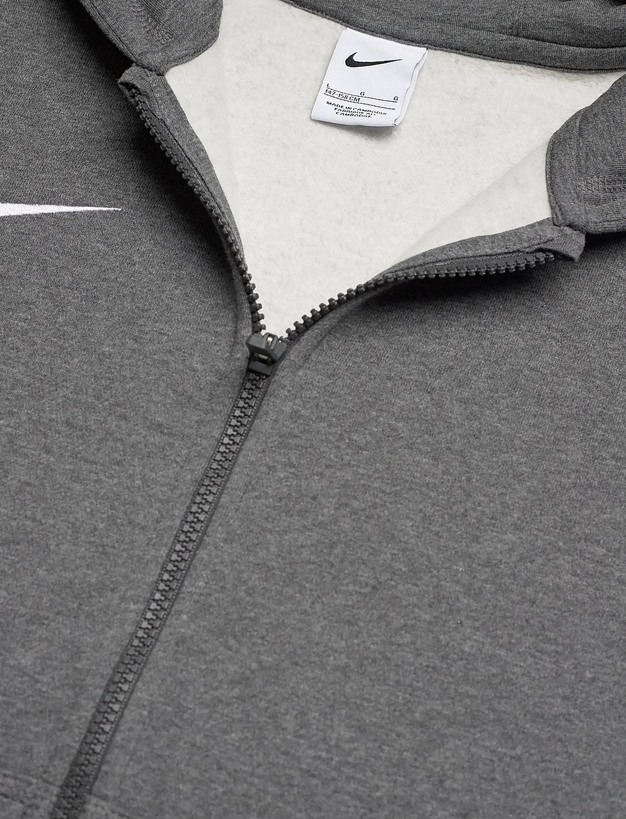 Nike - Nike Park 26 Fleece Hoodie - hættetrøjer - charcoal heathr/white - 2