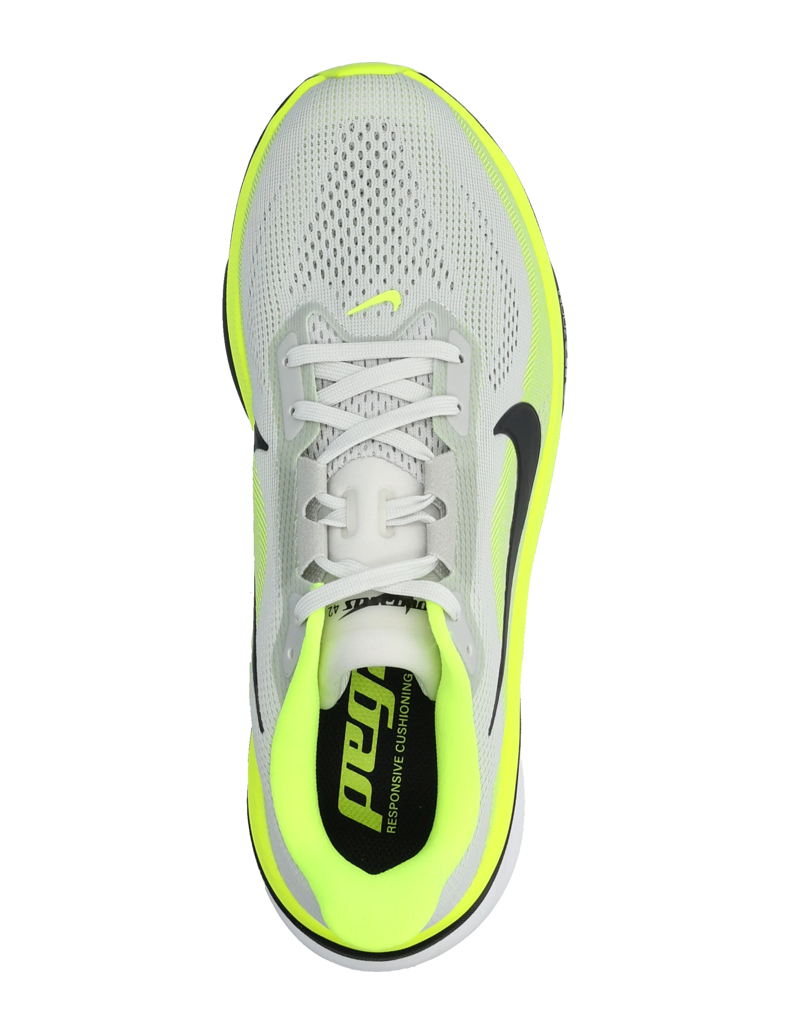 Nike - AIR ZOOM PEGASUS 42 - løbesko - photon dust/black-volt-white - 3
