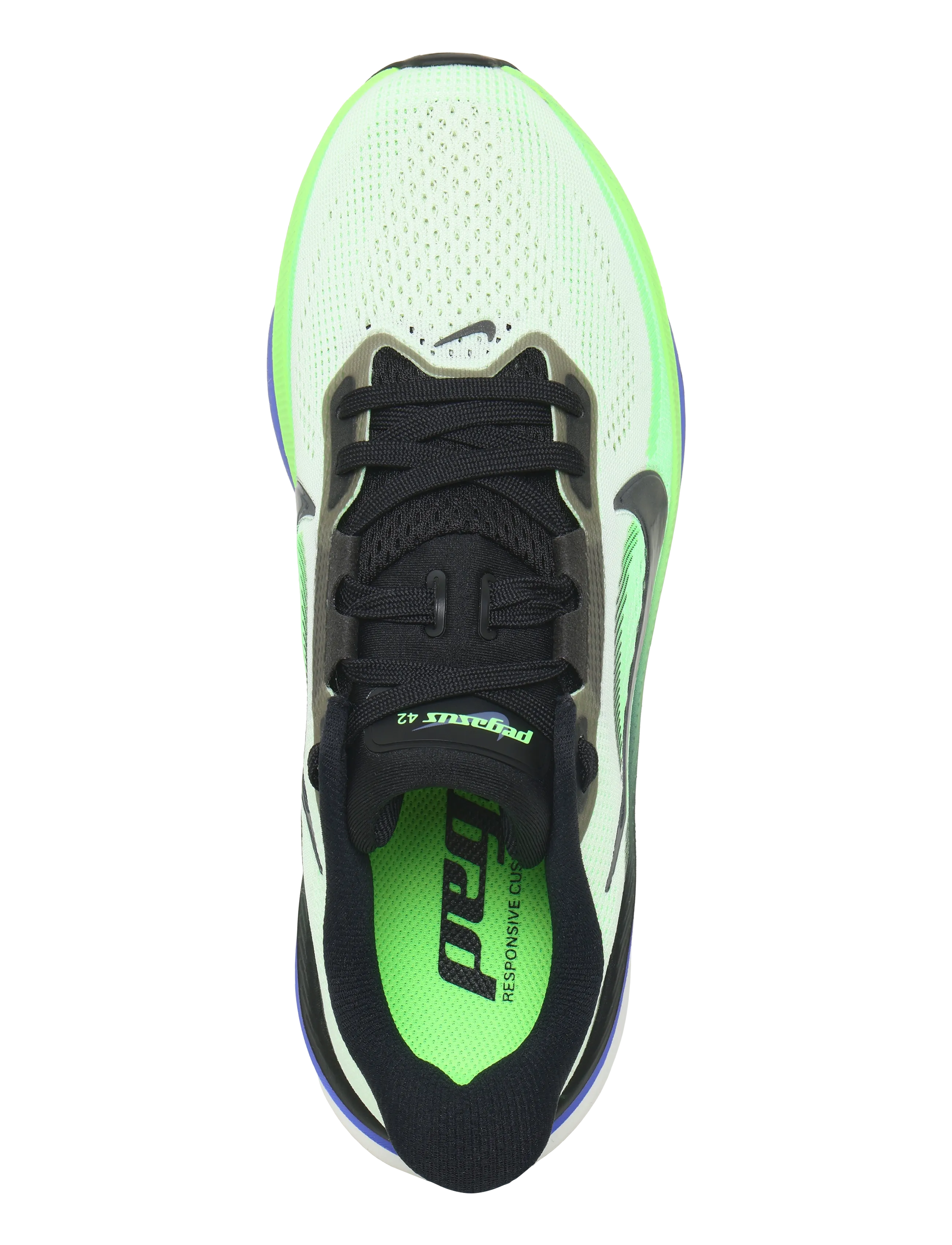 Nike - AIR ZOOM PEGASUS 42 - löparskor - volt tint/black spruce-sapphir - 2