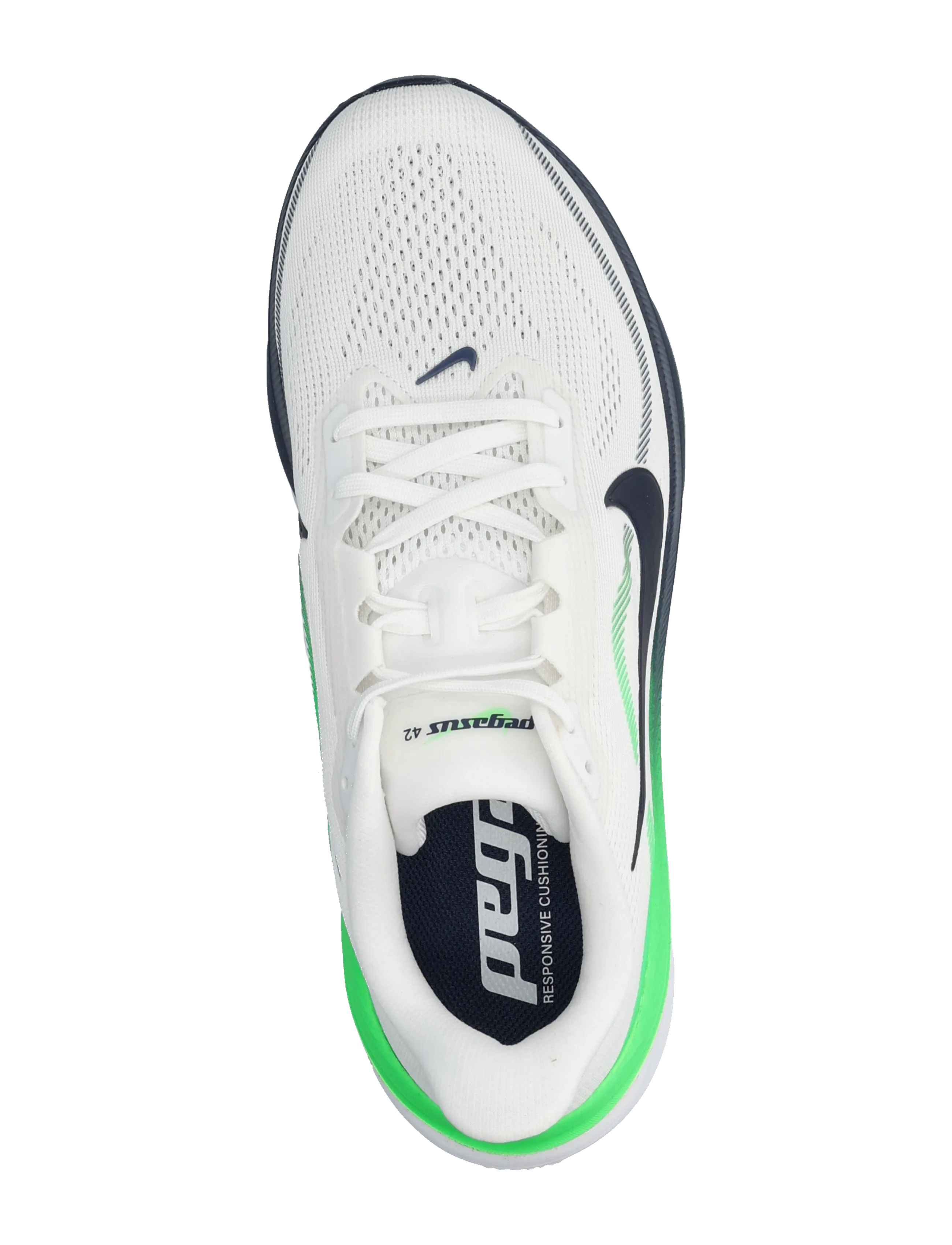 Nike - AIR ZOOM PEGASUS 42 - laufschuhe - white/midnight navy-green spar - 3