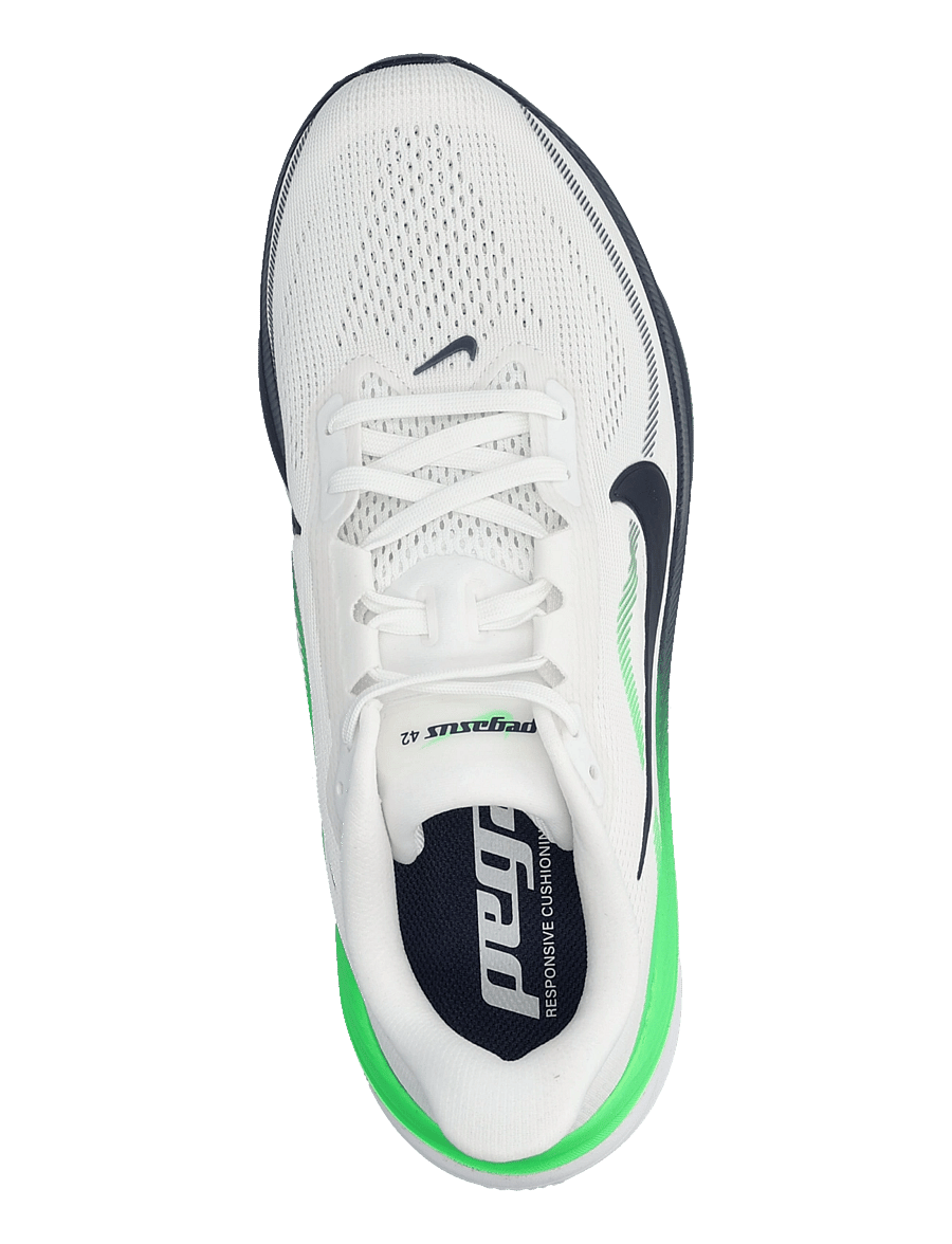 Nike - AIR ZOOM PEGASUS 42 - laufschuhe - white/midnight navy-green spar - 3